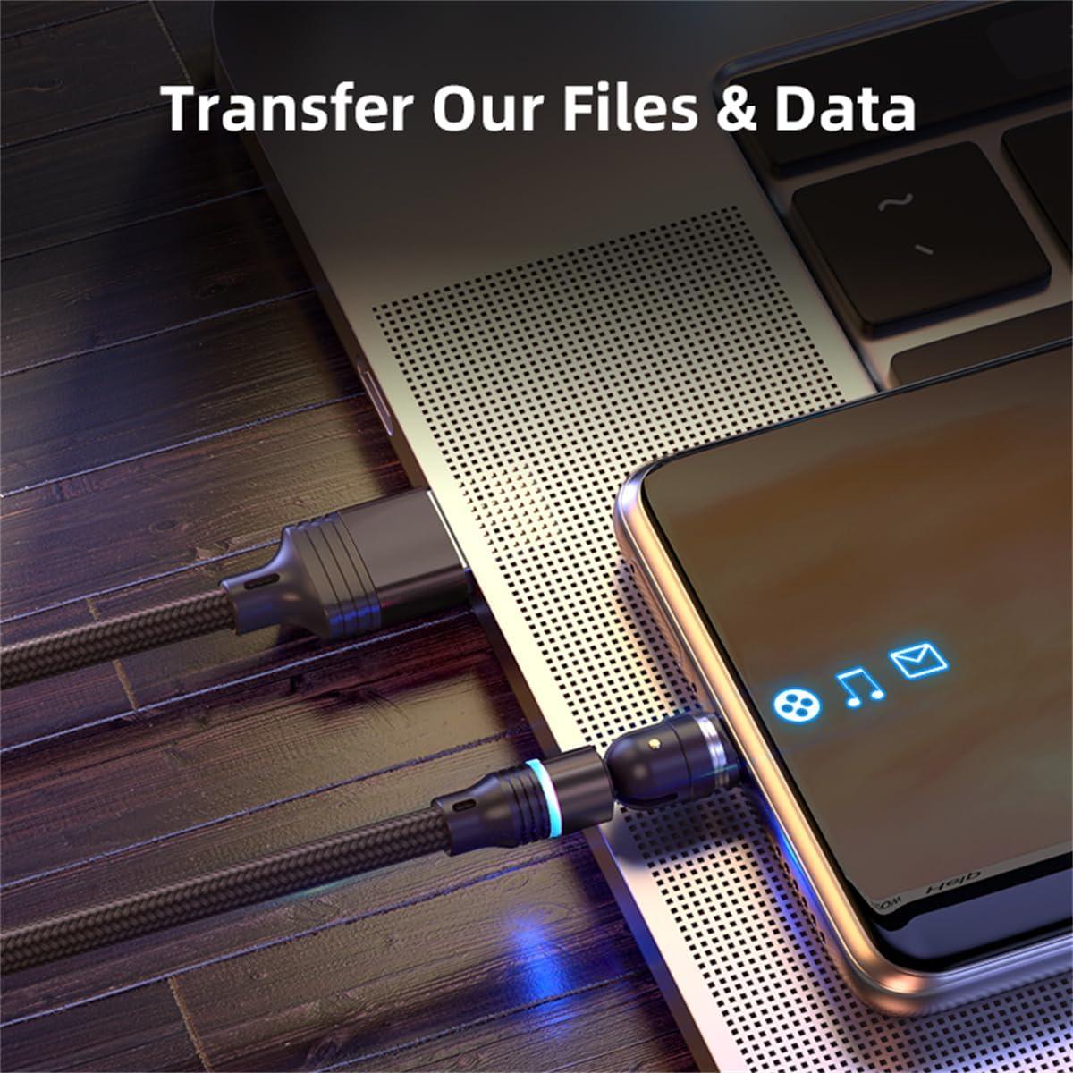 Cable de Carga Magnético 3 en 1 Losuesme 6 Piezas 3A