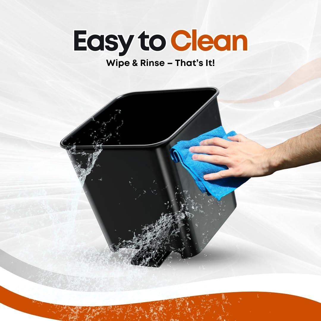 Basurero para Auto Haussimple Impermeable 2L Negro Pequeño