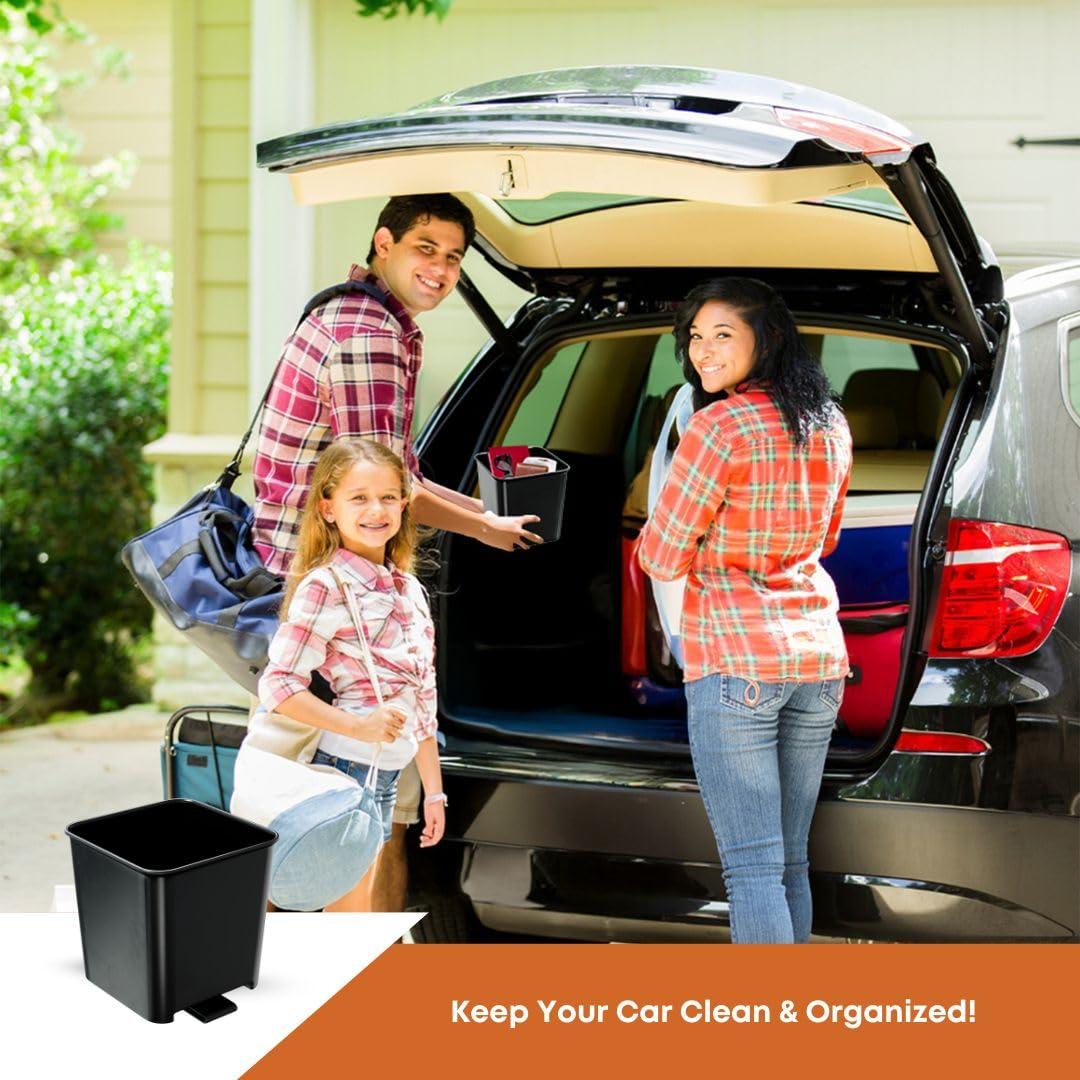 Basurero para Auto Haussimple Impermeable 2L Negro Pequeño