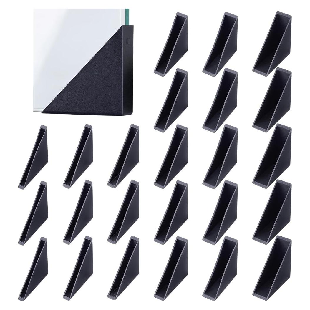 Protector de Esquinas Triangulares BENECREAT 60 Piezas Negro
