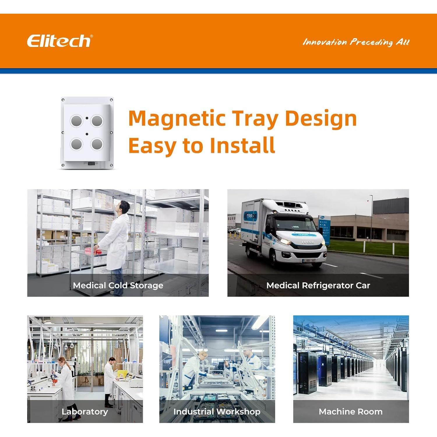 Registrador de Datos de Temperatura Elitech RCW-800W-TDE-V2 WiFi 5G/2.4G