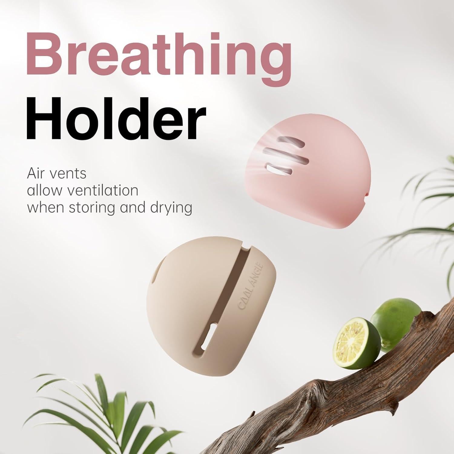 Soporte de Esponja de Maquillaje Cool Angle Caqui 2 en 1