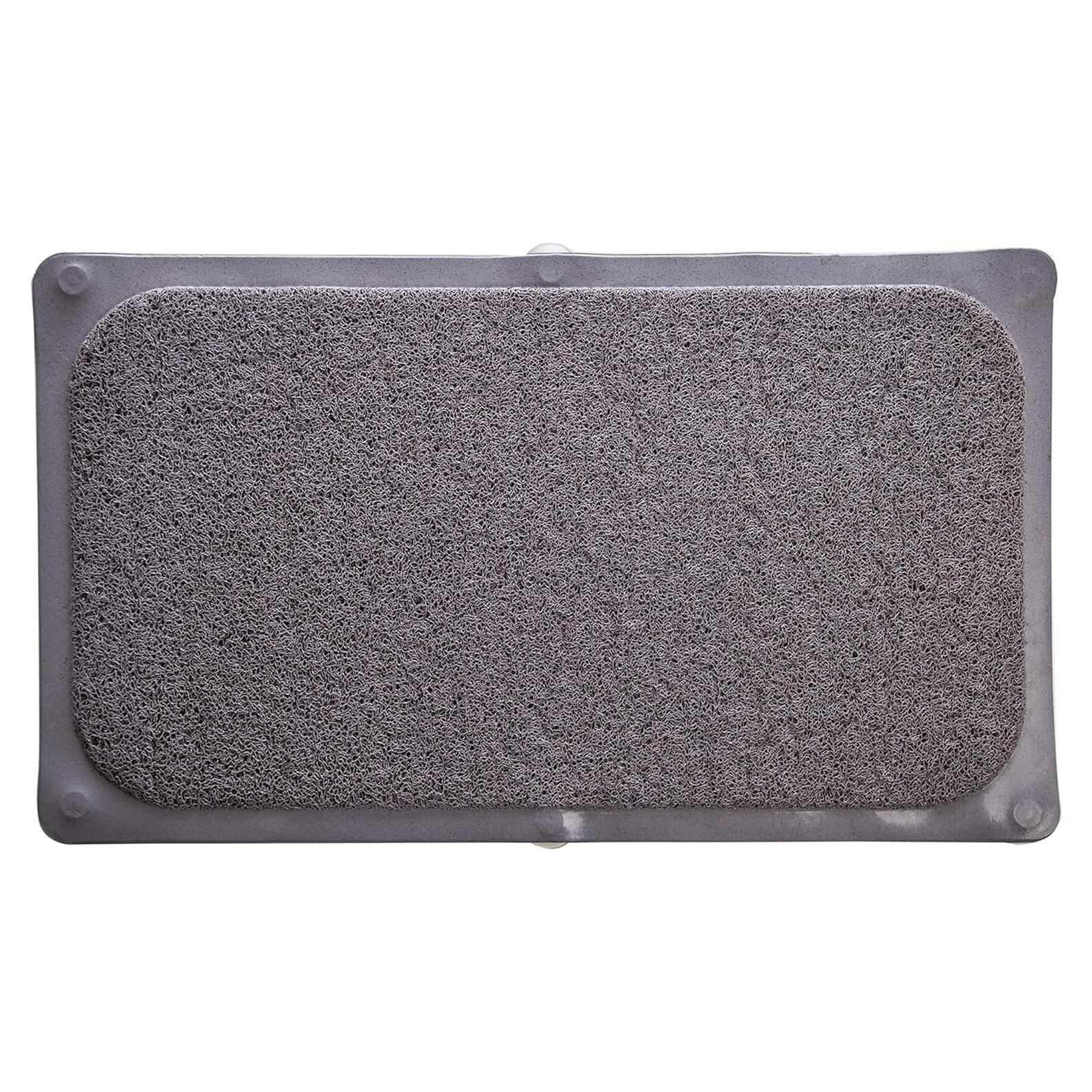 Alfombrilla de baño antideslizante BINO gris 75x43 cm
