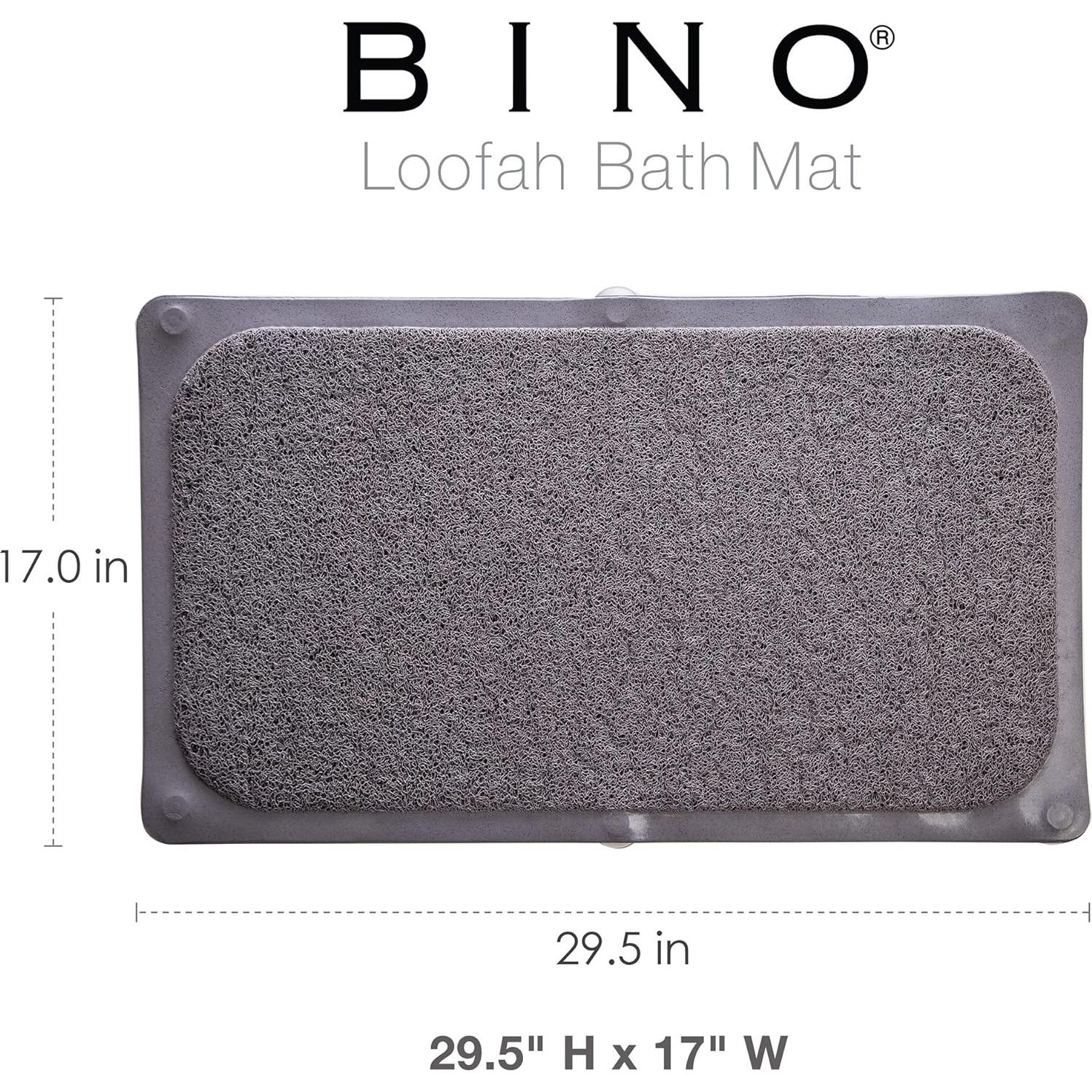 Alfombrilla de baño antideslizante BINO gris 75x43 cm