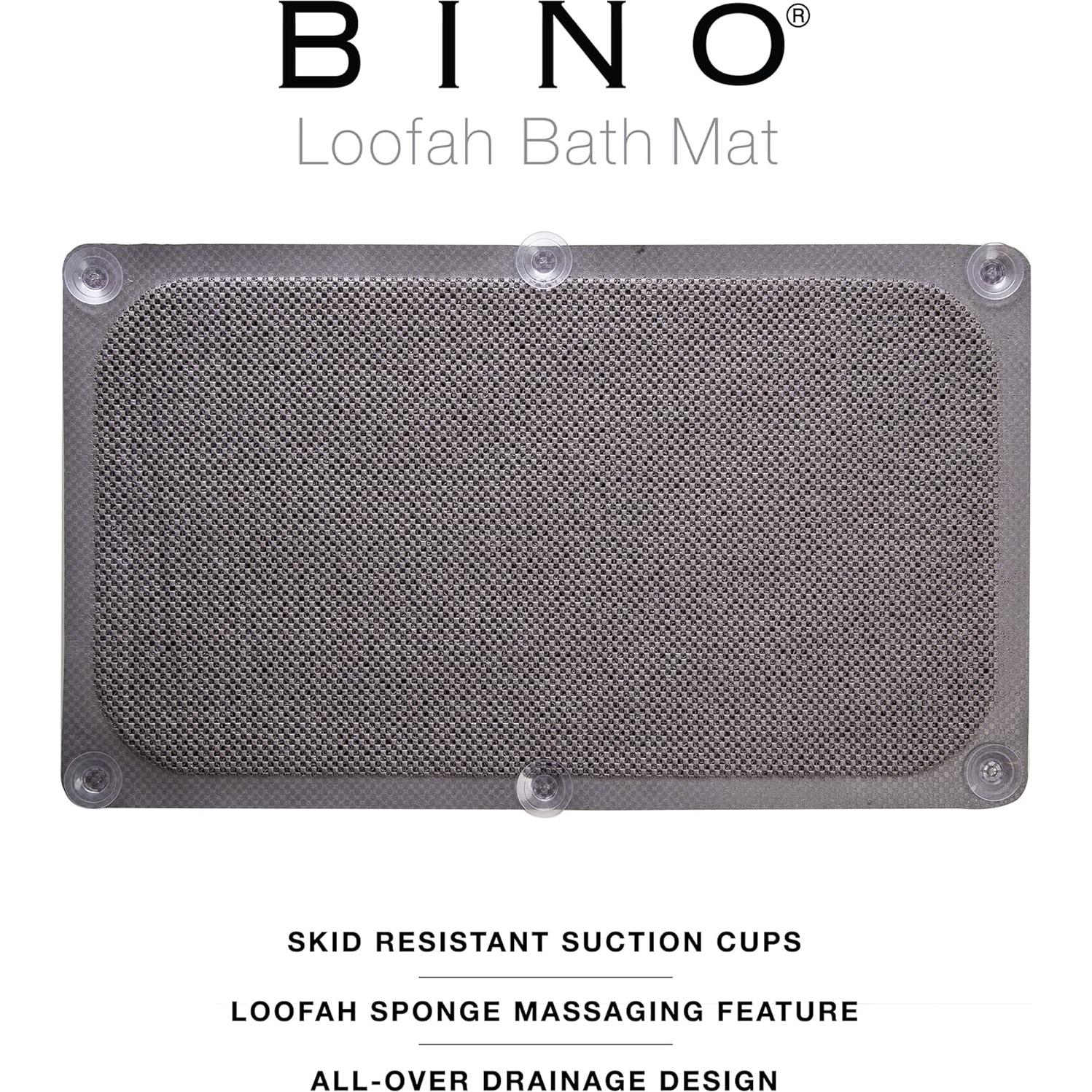 Alfombrilla de baño antideslizante BINO gris 75x43 cm