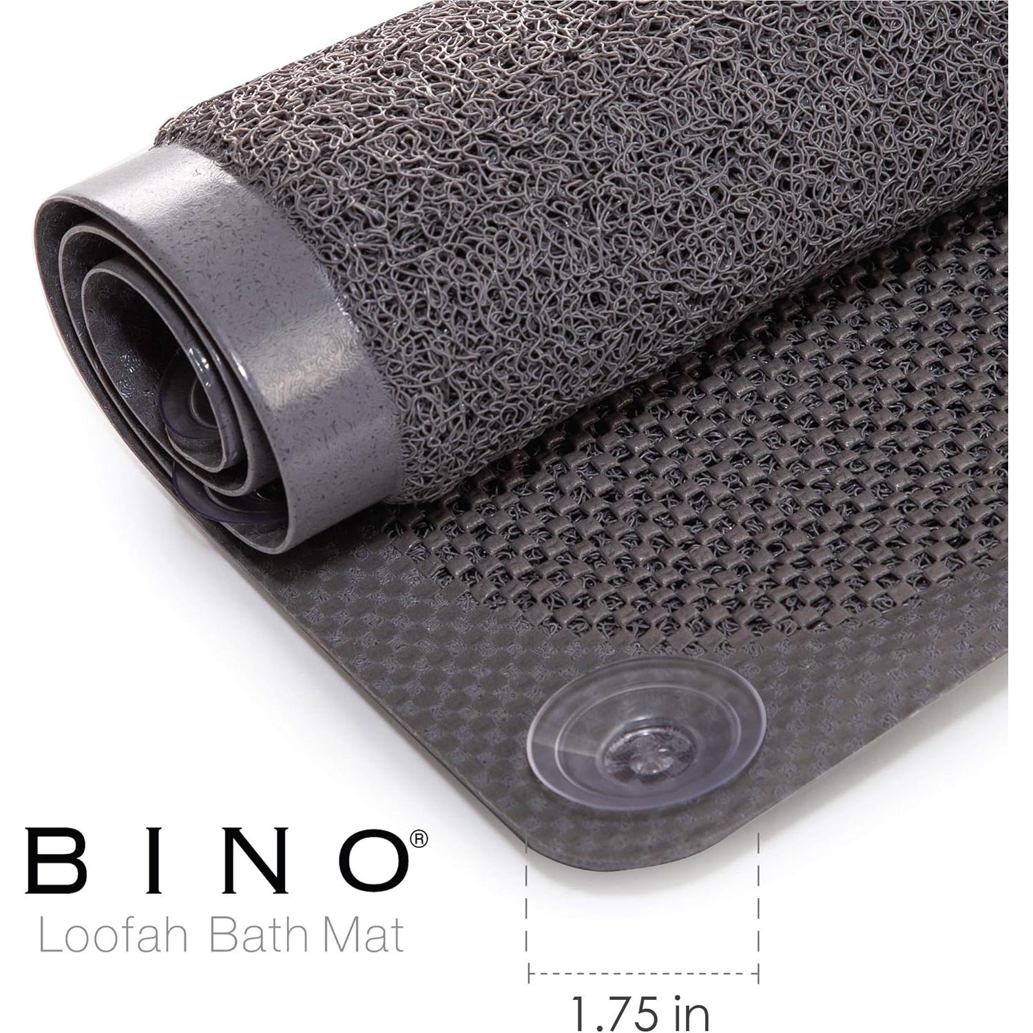 Alfombrilla de baño antideslizante BINO gris 75x43 cm