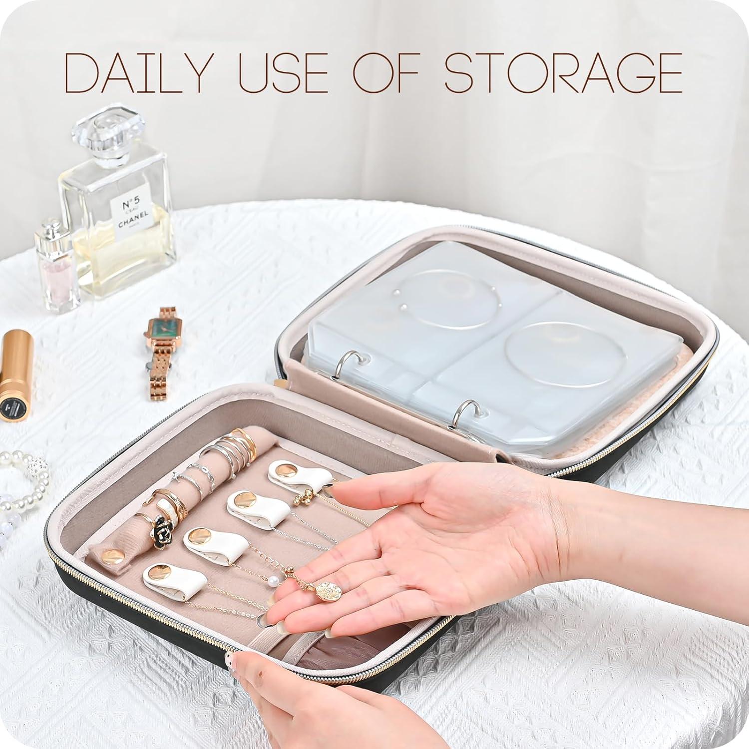 Estuche de Joyería de Viaje ProCase Mediano Negro 22.5x20x7cm