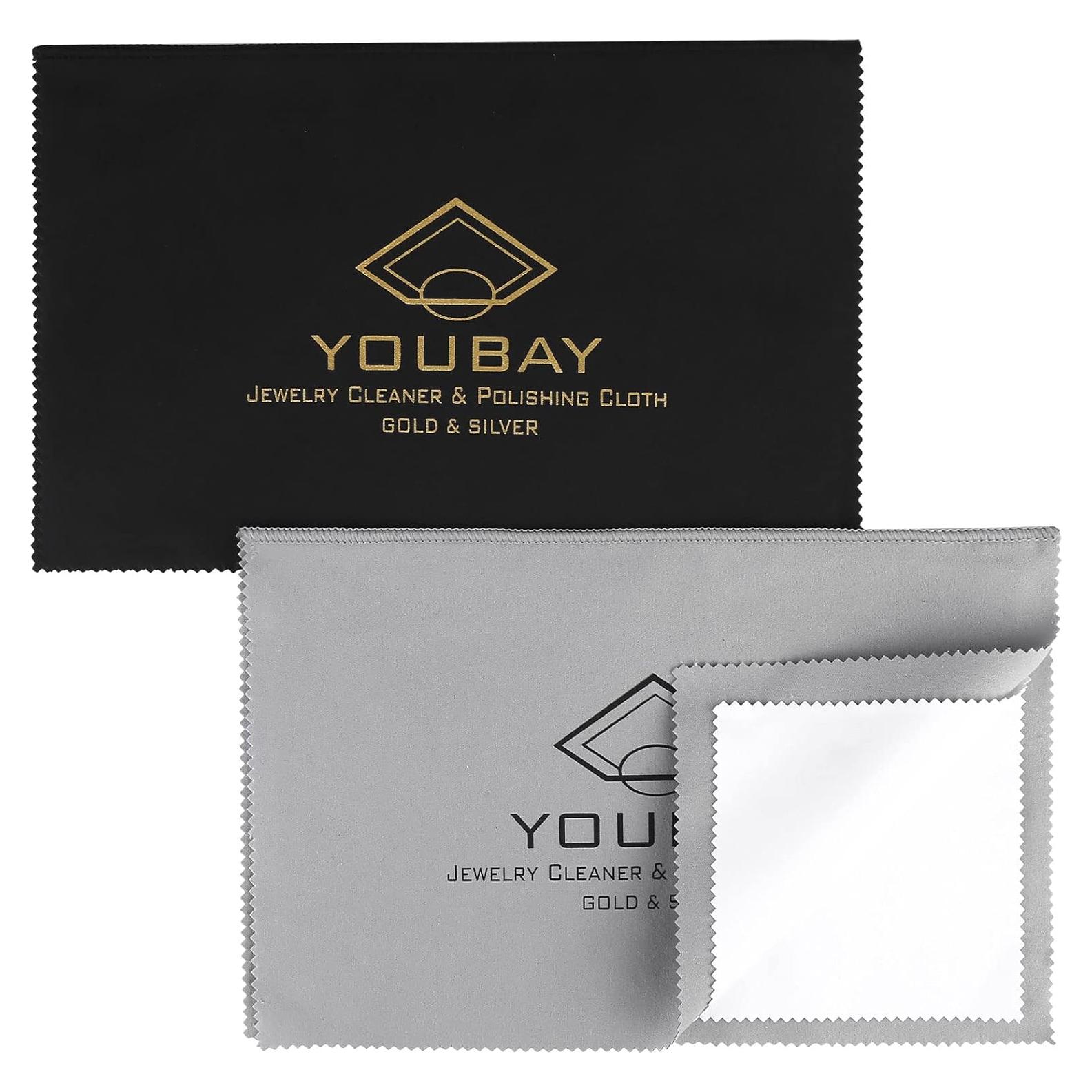 Paño de Limpieza de Joyería Youbay - 27.94x35.56 cm, 2 Piezas