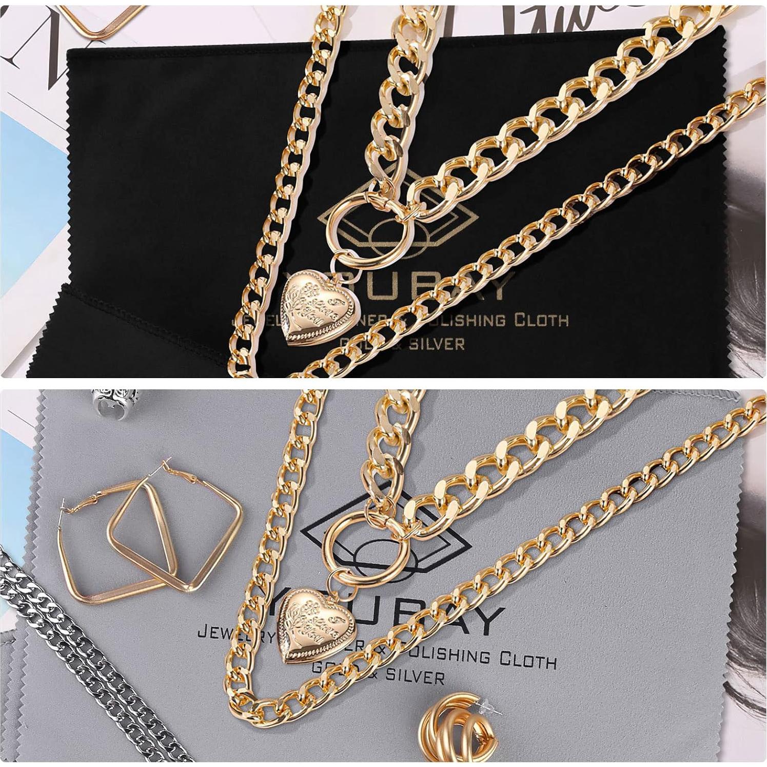 Paño de Limpieza de Joyería Youbay - 27.94x35.56 cm, 2 Piezas