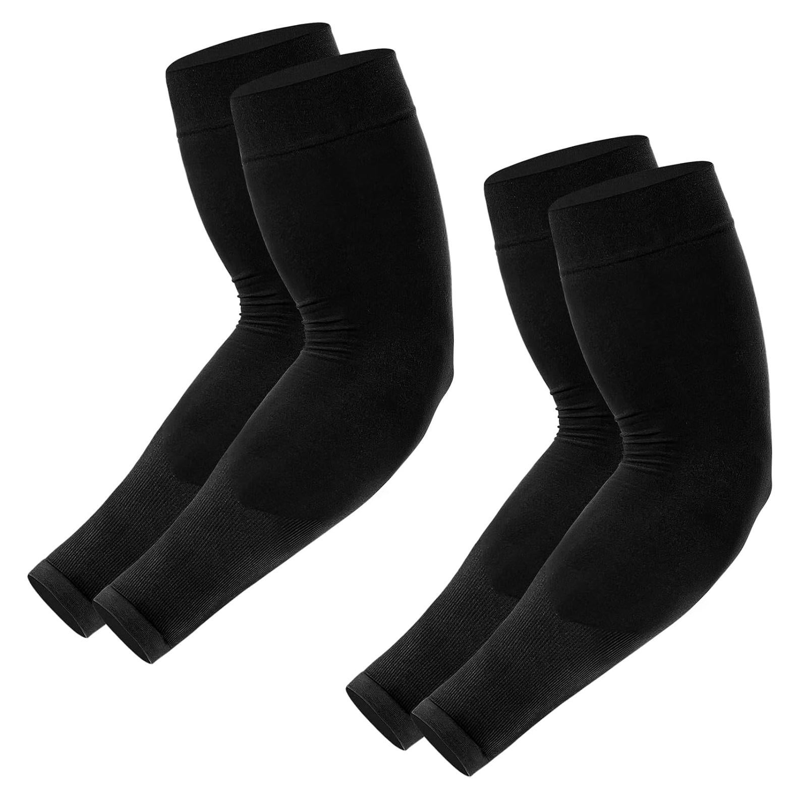 Mangas de Protección Solar UV Newbyinn 2 Paquetes Negro