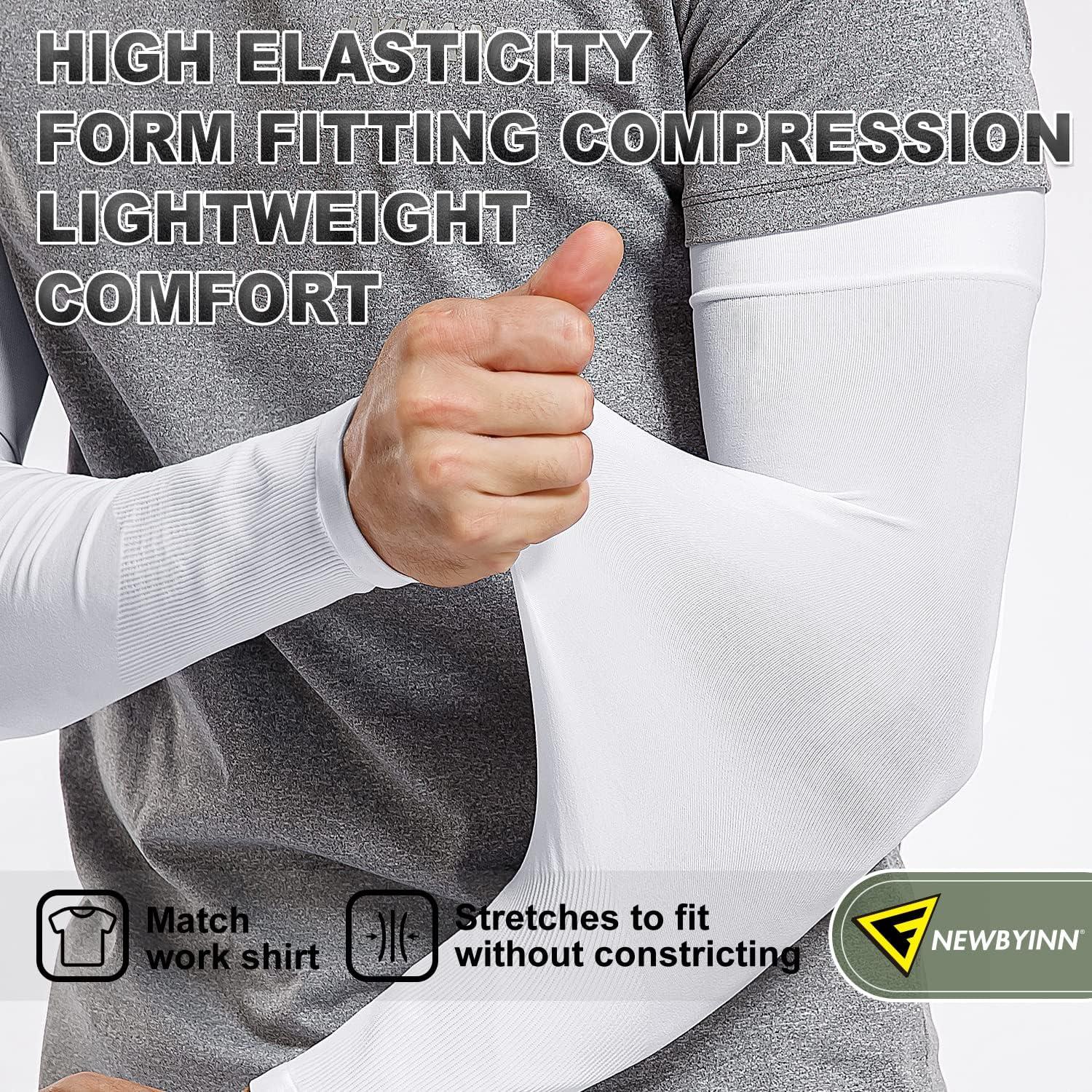 Mangas de Protección Solar UV Newbyinn 2 Paquetes Negro