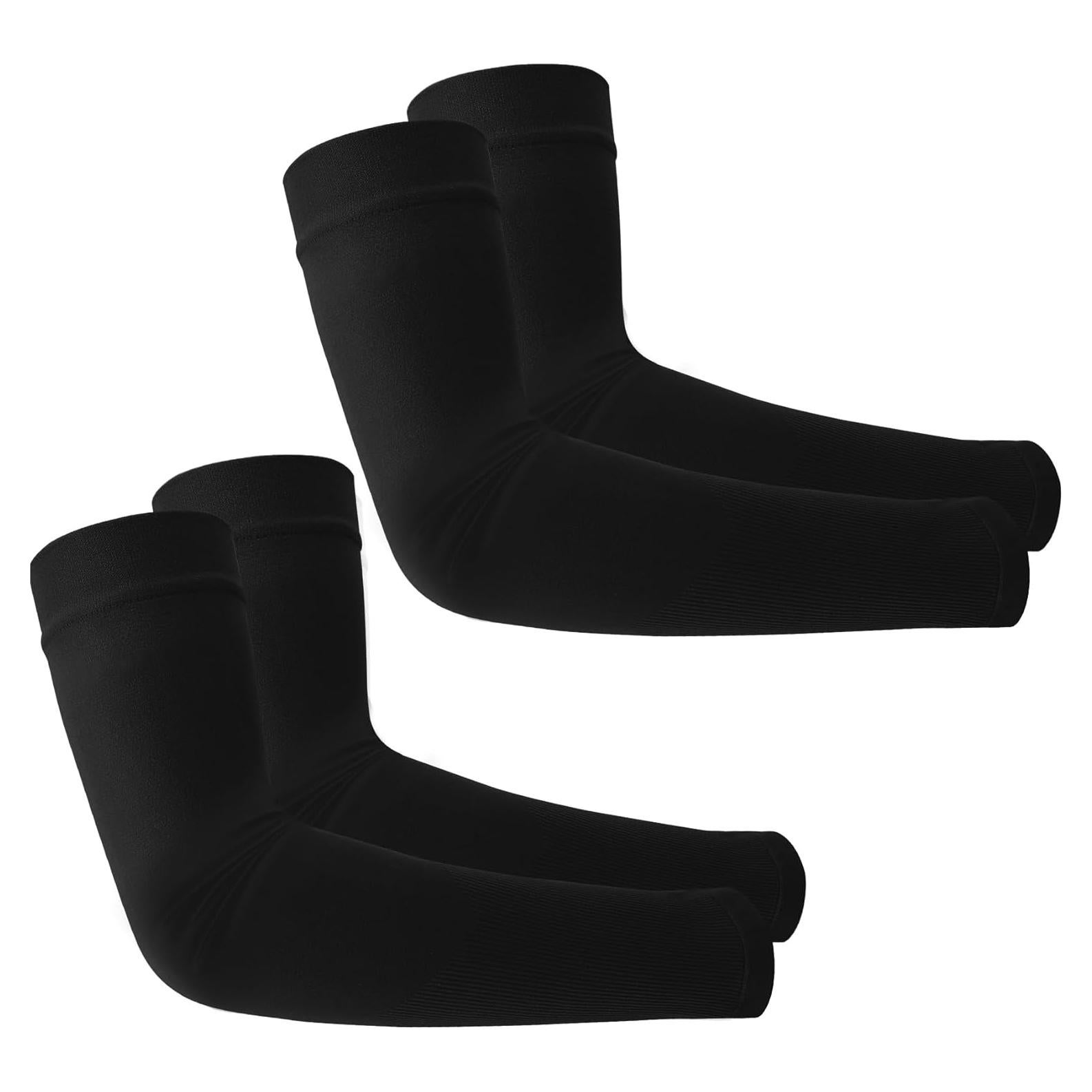 Mangas de Compresión Negras para Brazo - Unisex - Protección Solar