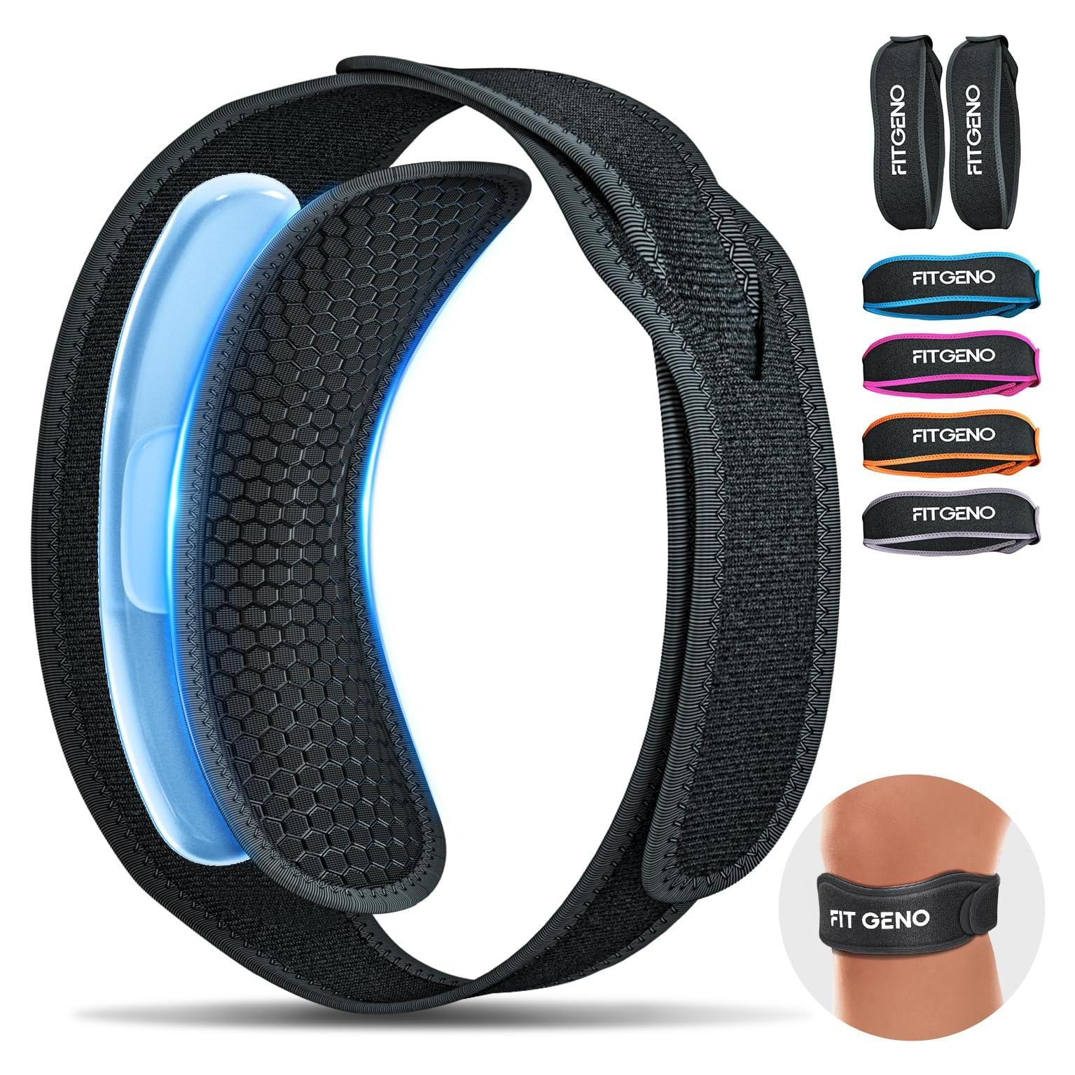 Soporte de Tendón Patelar Fit Geno - Faja Rodilla Ajustable Negro