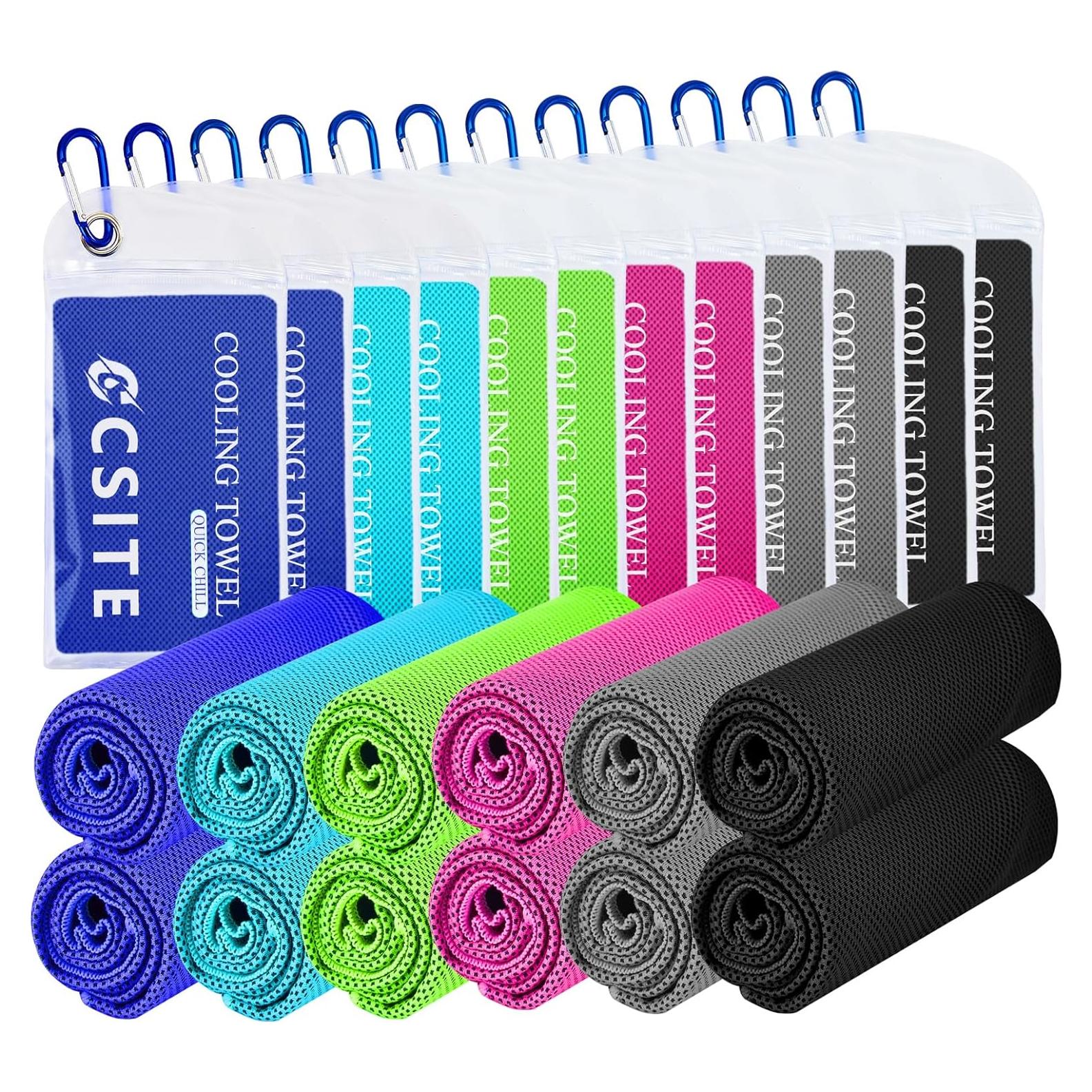 Paquete de 12 Toallas Enfriadoras CSITE 119x30 cm Microfibra