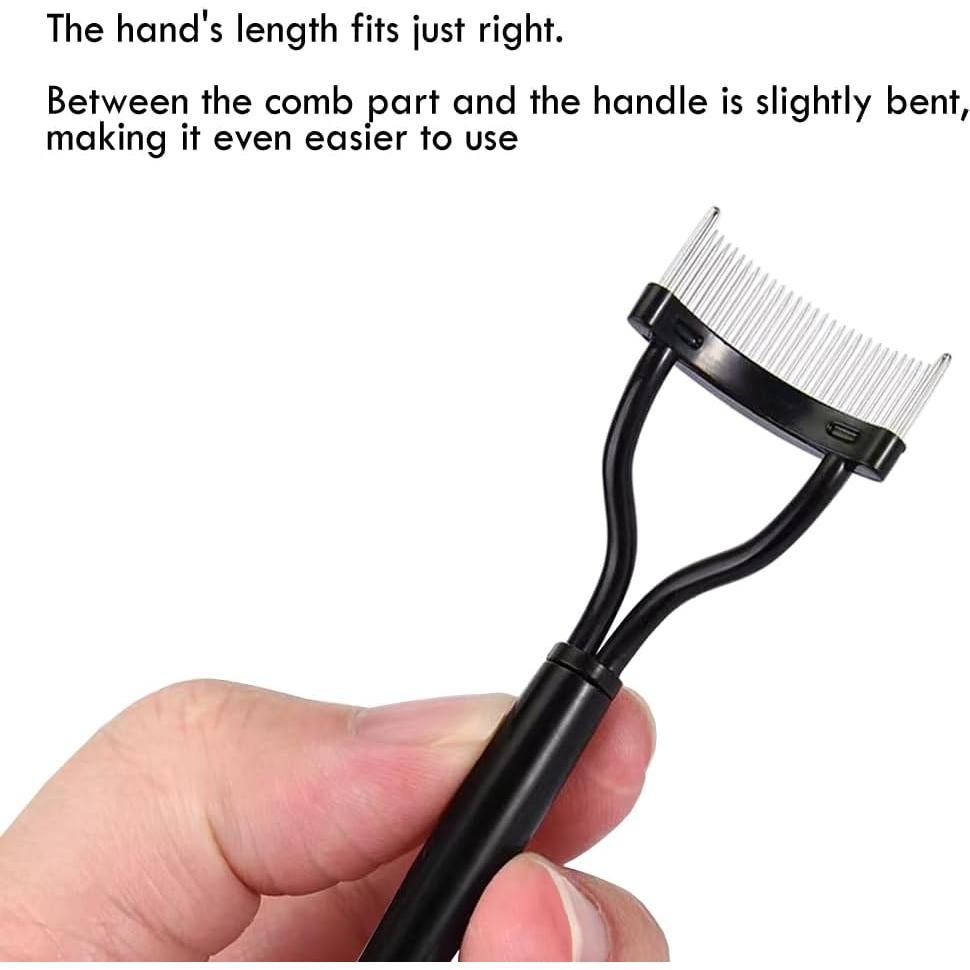 Peina Separadora de Pestañas KINGMAS con Tapa Curvada