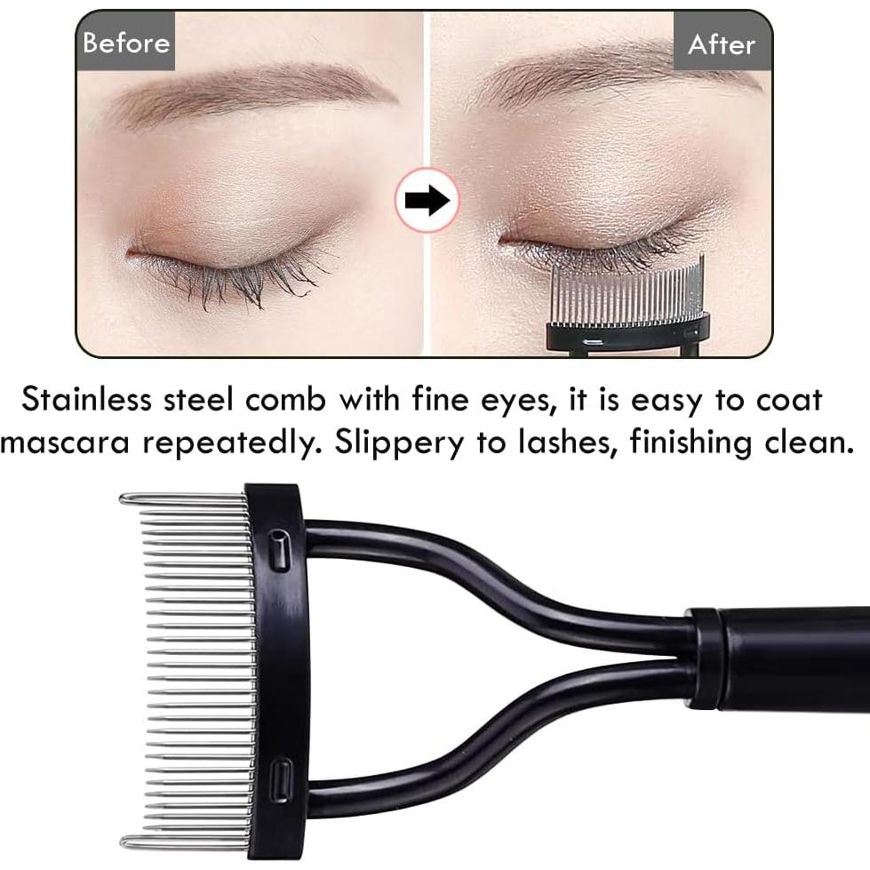 Peina Separadora de Pestañas KINGMAS con Tapa Curvada