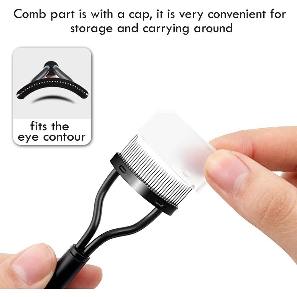 Peina Separadora de Pestañas KINGMAS con Tapa Curvada