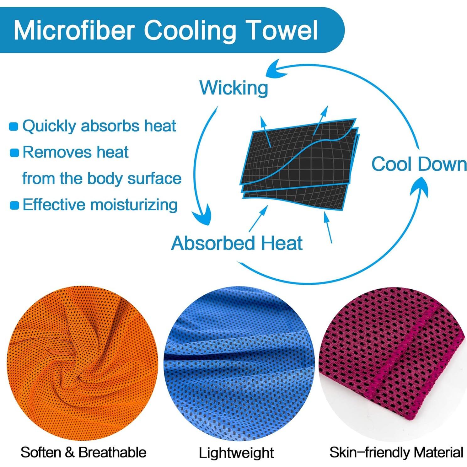 20 Toallas Enfriadoras WERBME Microfibra Multi-Deporte
