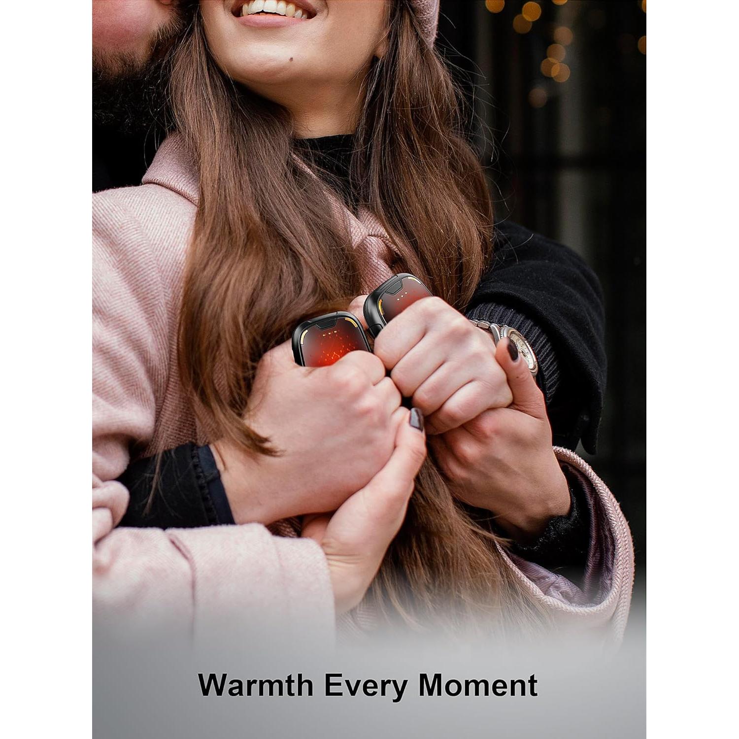 Calentadores de Manos Recargables Aililan W001 - 2 Piezas, 5200mAh