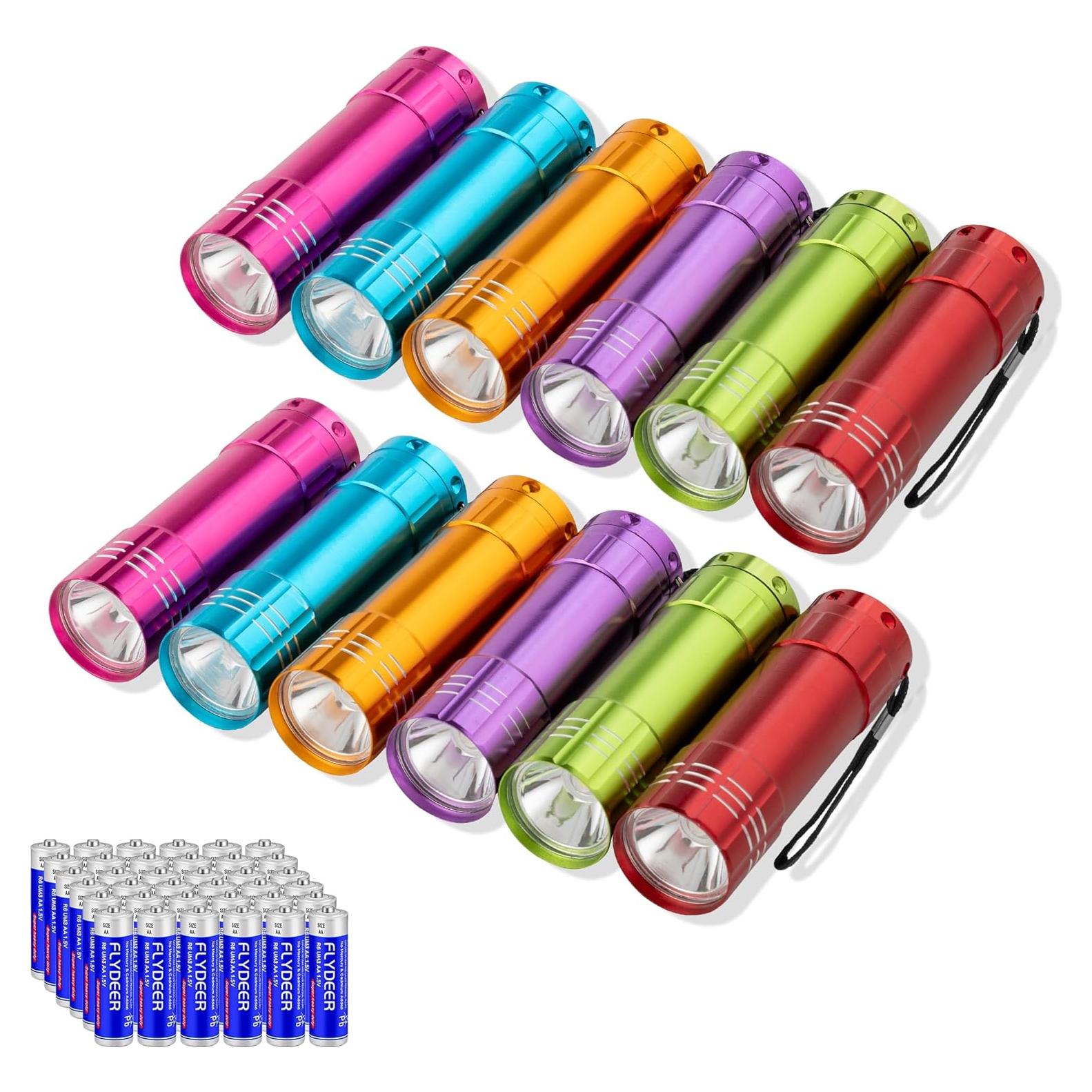 Linternas LED Mini KunHe 12 Paquete Aluminio Baterías Incluidas