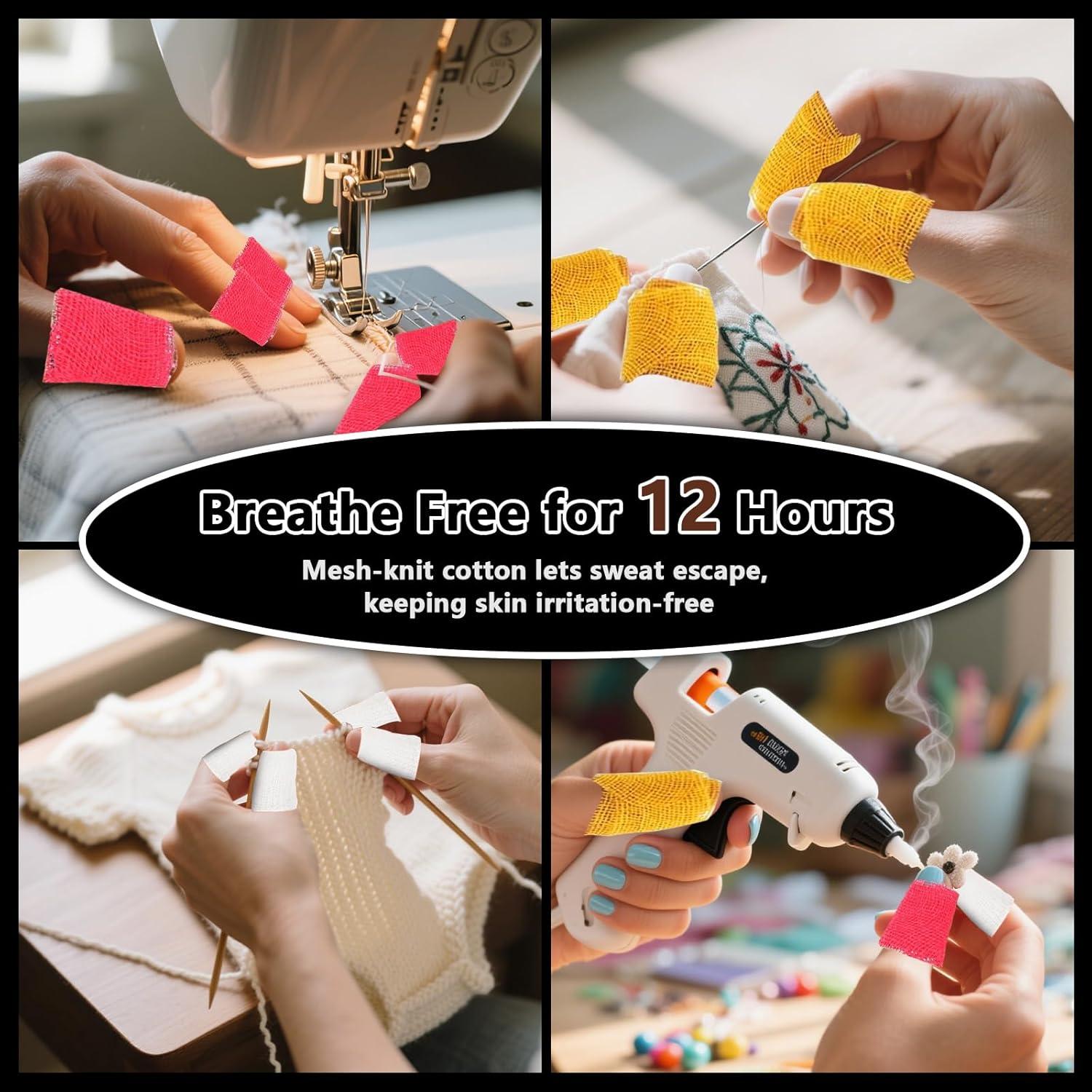 Dedales de Coser a Mano NoetSauesrfs - Paquete de 3 Cinta Verde