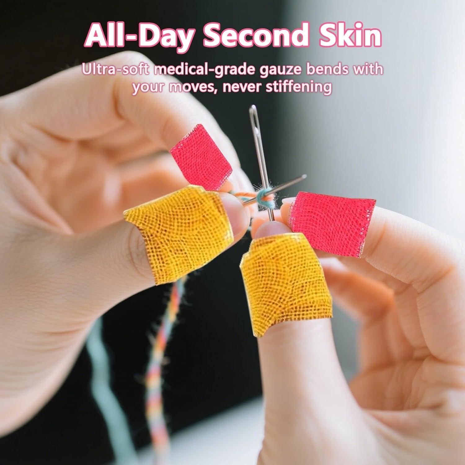 Dedales de Coser a Mano NoetSauesrfs - Paquete de 3 Cinta Verde