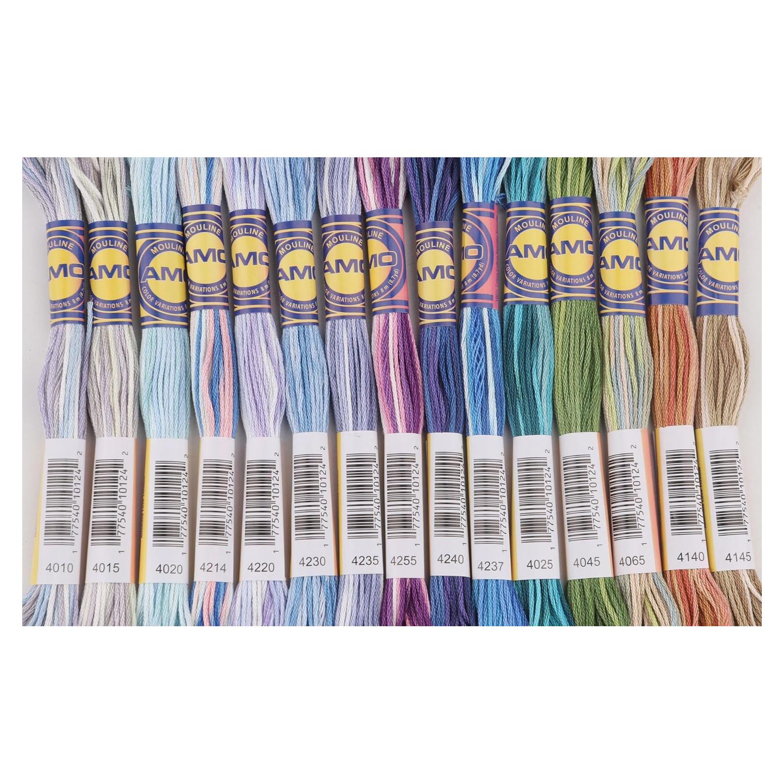 30 Madejas de Hilo de Algodón Egipcio AMOHilos Variegado