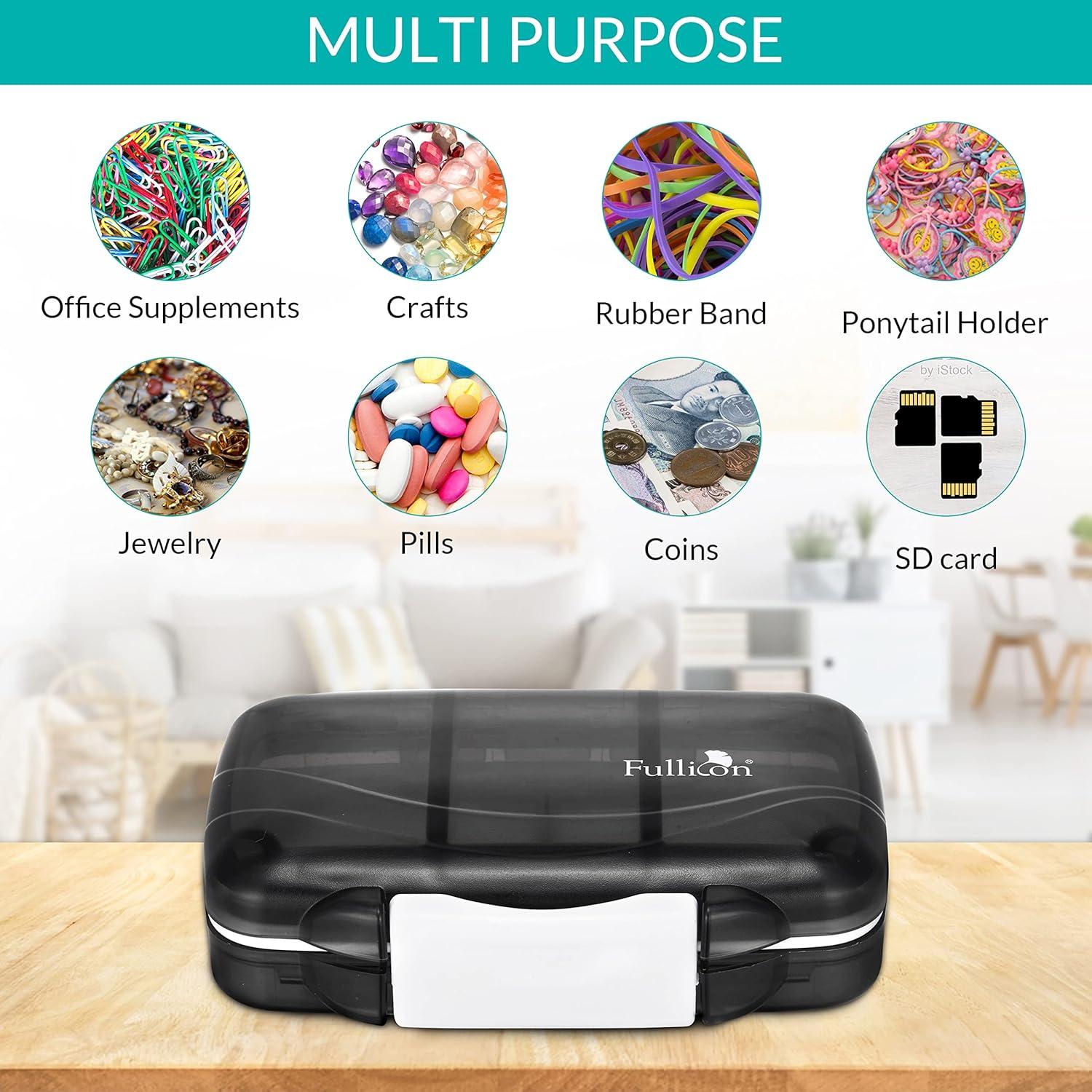 Organizador de Pastillas Portátil Fullicon Mediano 7 Compartimentos