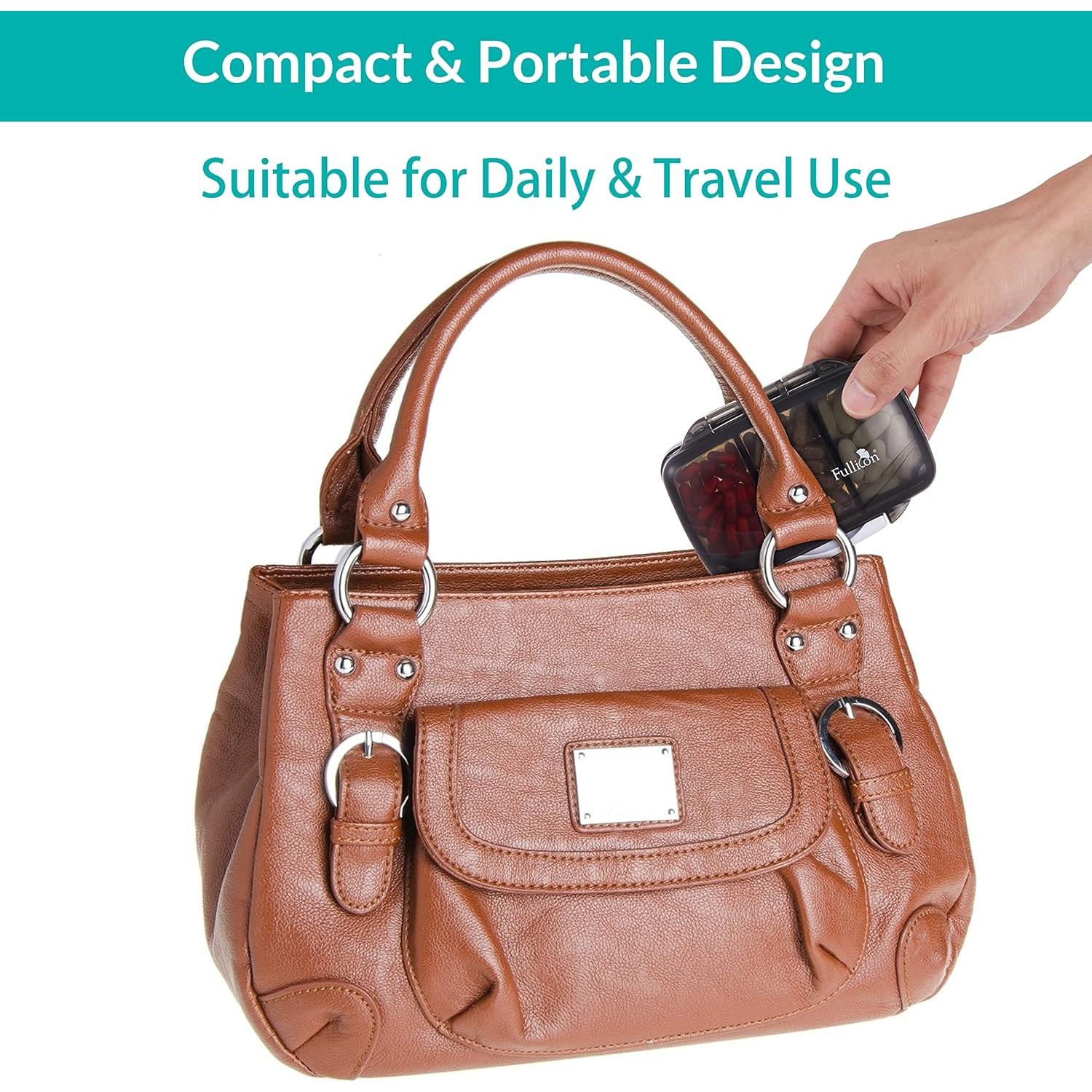 Organizador de Pastillas Portátil Fullicon Mediano 7 Compartimentos