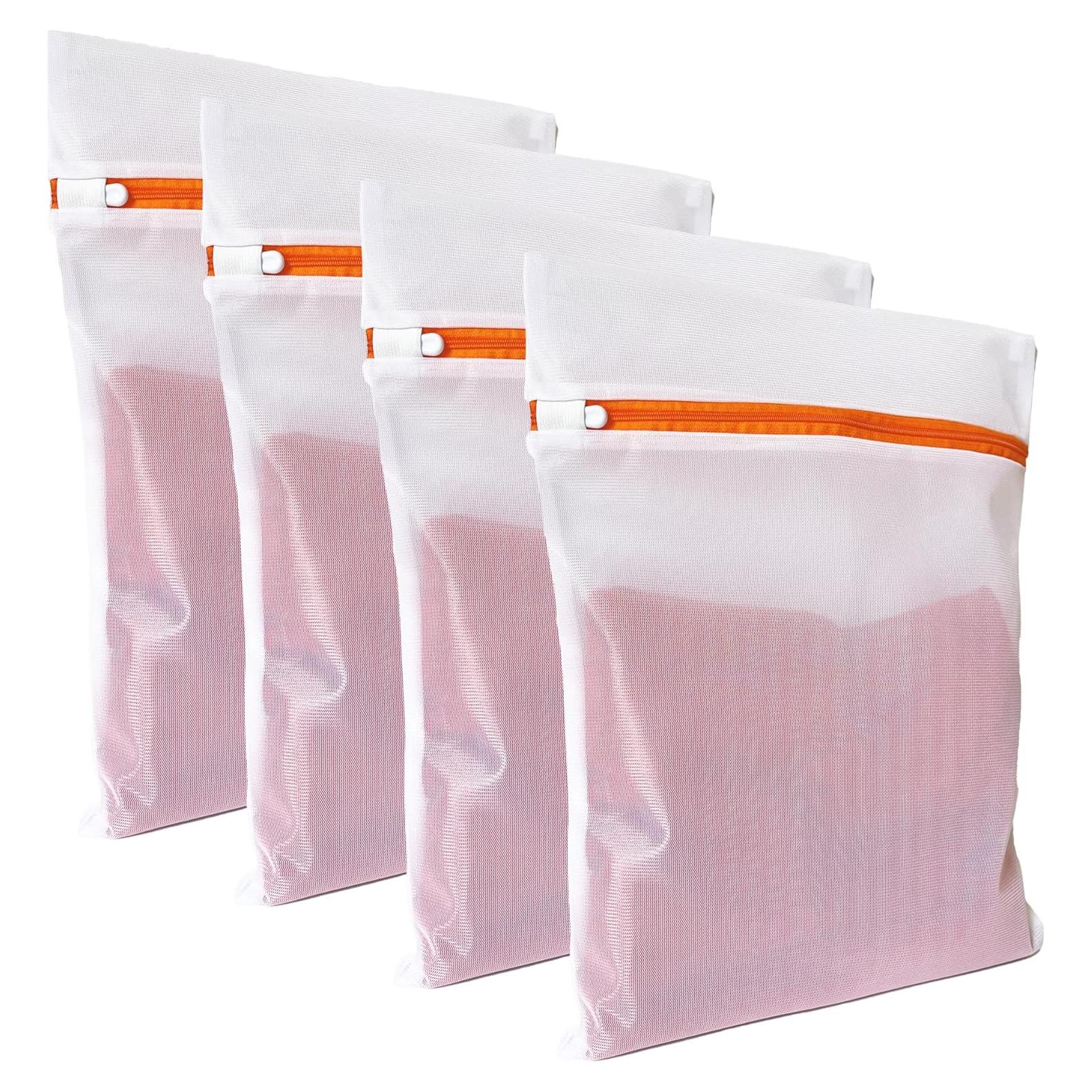 Paquete de 4 Bolsas de Malla Laundry Club 30x40cm para Ropa Delicada