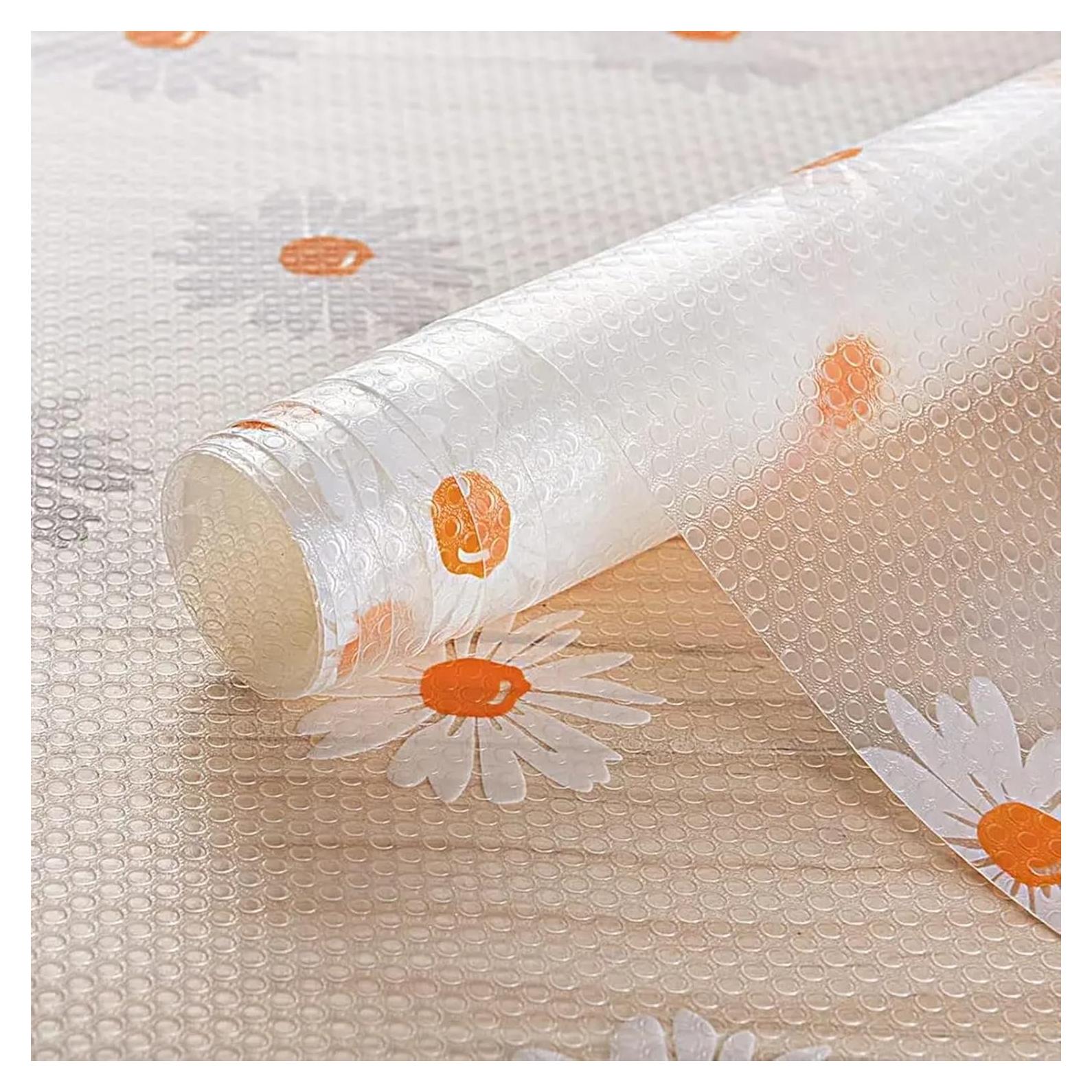 INNOLITES Shelf Liner for Kitchen Cabinets Non-Adhesive Drawer & Cabinet Liner Washable Oil-Proof Easy to Cut for Cupboard Shelves Storage Dresse Desks 11.8" x 236"