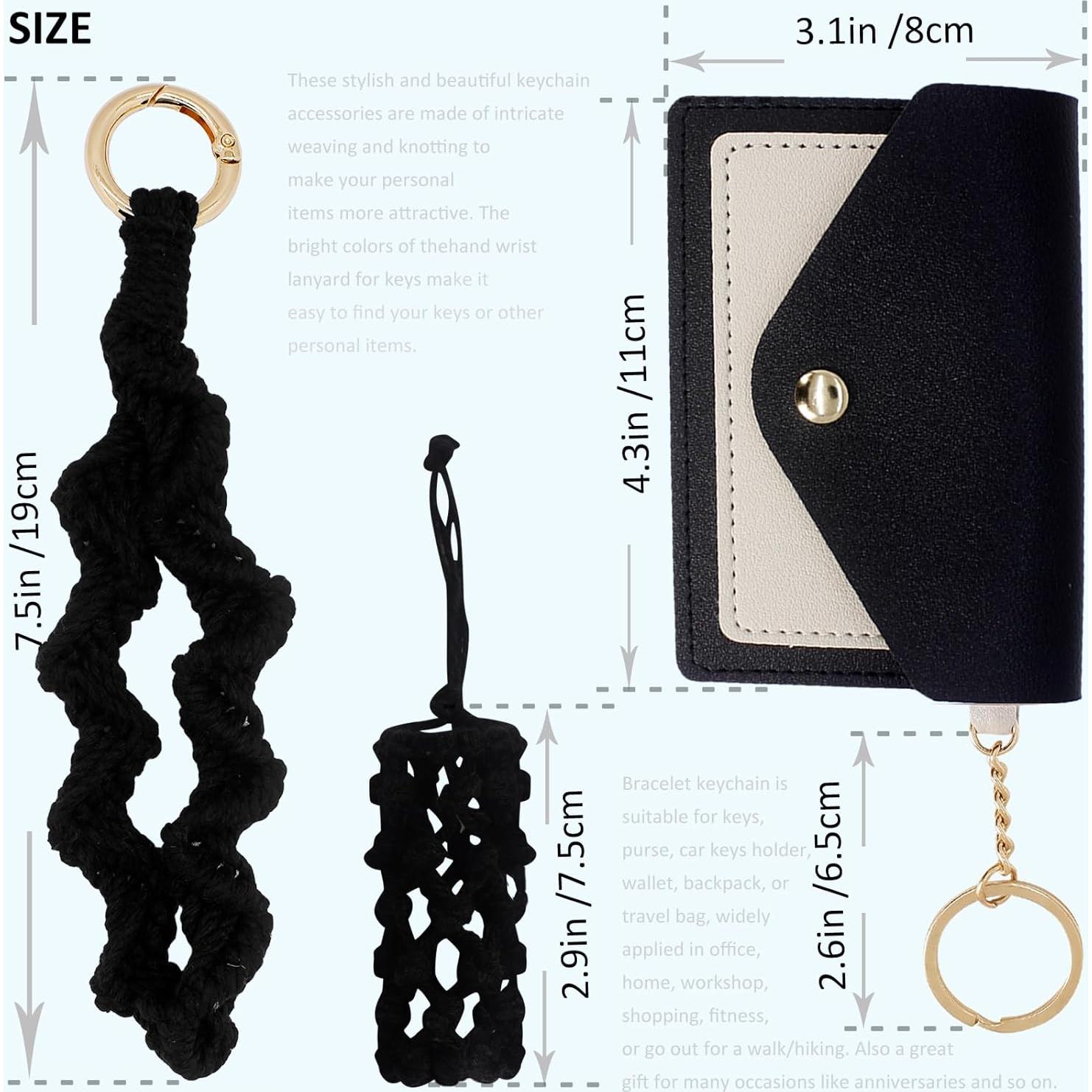 Monedero de Llave Boho BIHRTC con Muñequera y Soporte Labial