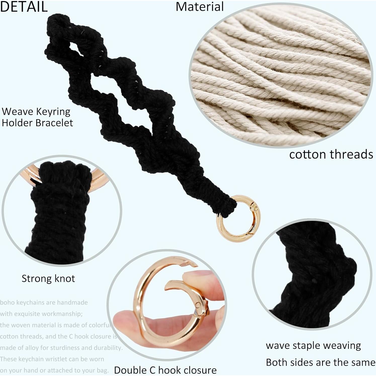 Monedero de Llave Boho BIHRTC con Muñequera y Soporte Labial