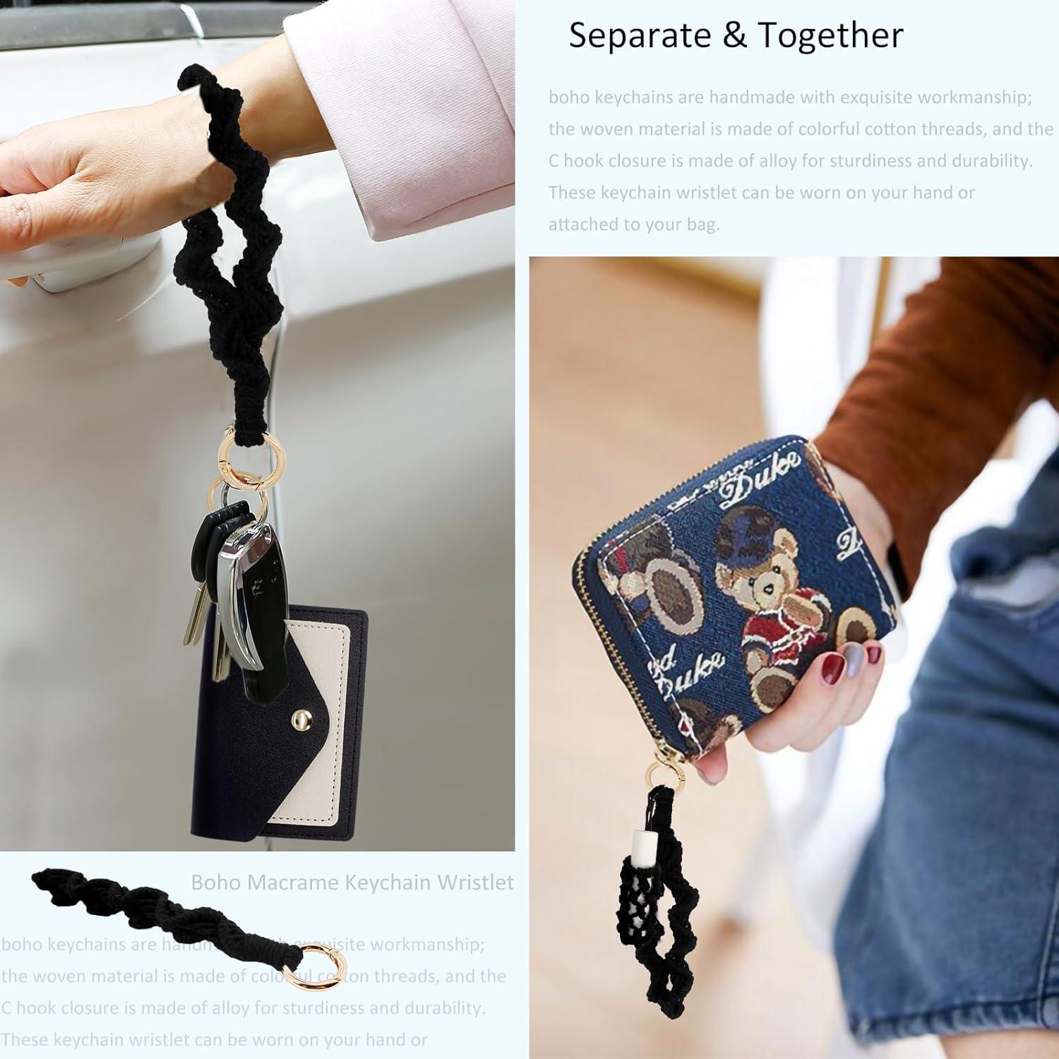 Monedero de Llave Boho BIHRTC con Muñequera y Soporte Labial