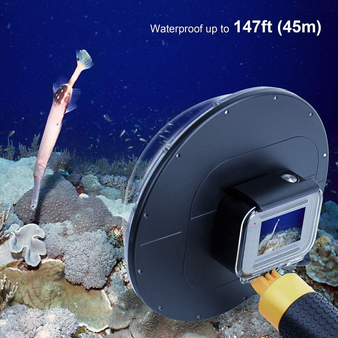 Puerto de cúpula impermeable GEPULY para GoPro Hero 5/6/7