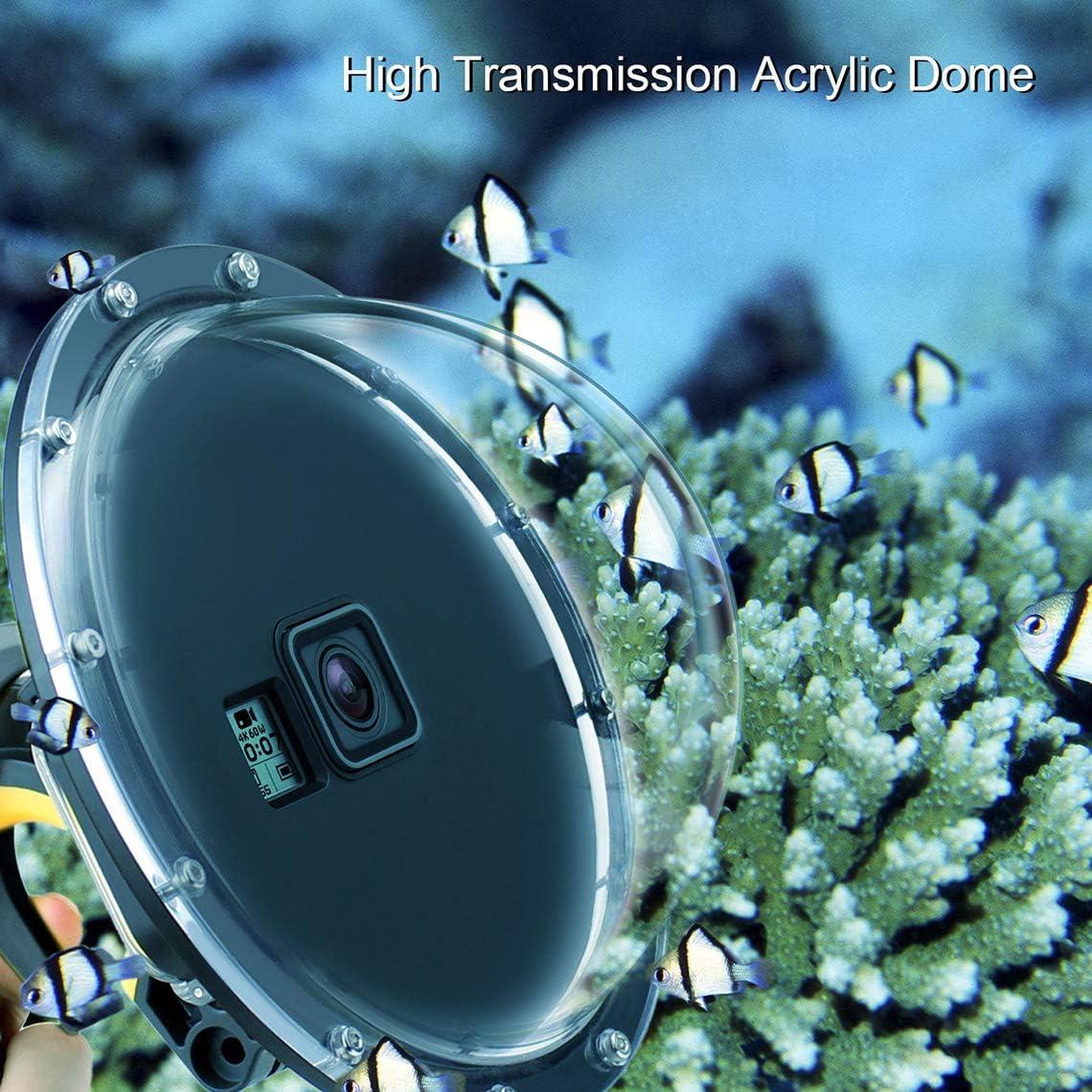 Puerto de cúpula impermeable GEPULY para GoPro Hero 5/6/7