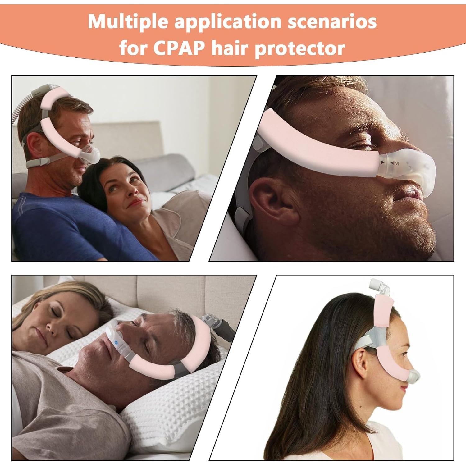 Paquete de 3 fundas de satén CPAP JFHNMLW Rosa