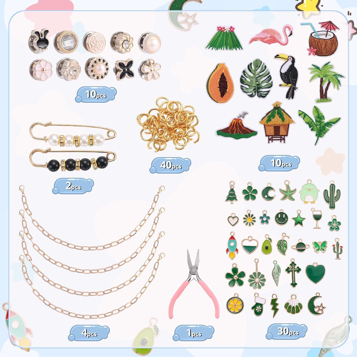 Kit Decorativo para Sombreros Quorineo 97 Piezas Verde