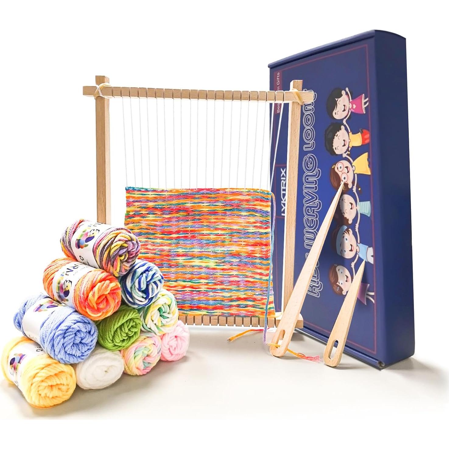 Telar de Tejido LYKTRIX para Niños 28x24 cm - Kit de Manualidades