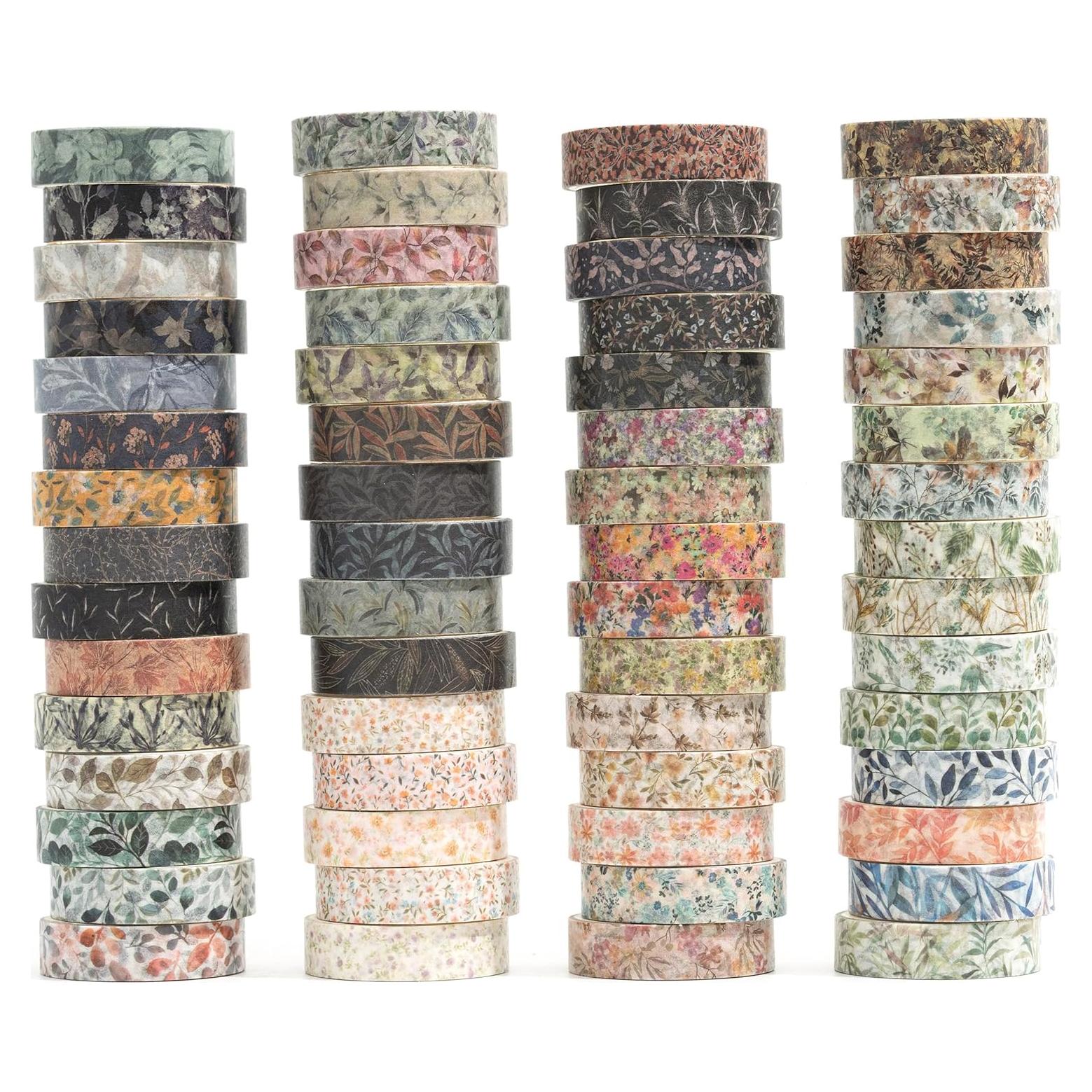 Conjunto de Cinta Washi YUBX Otoño 60 Rollos 10mm x 2m