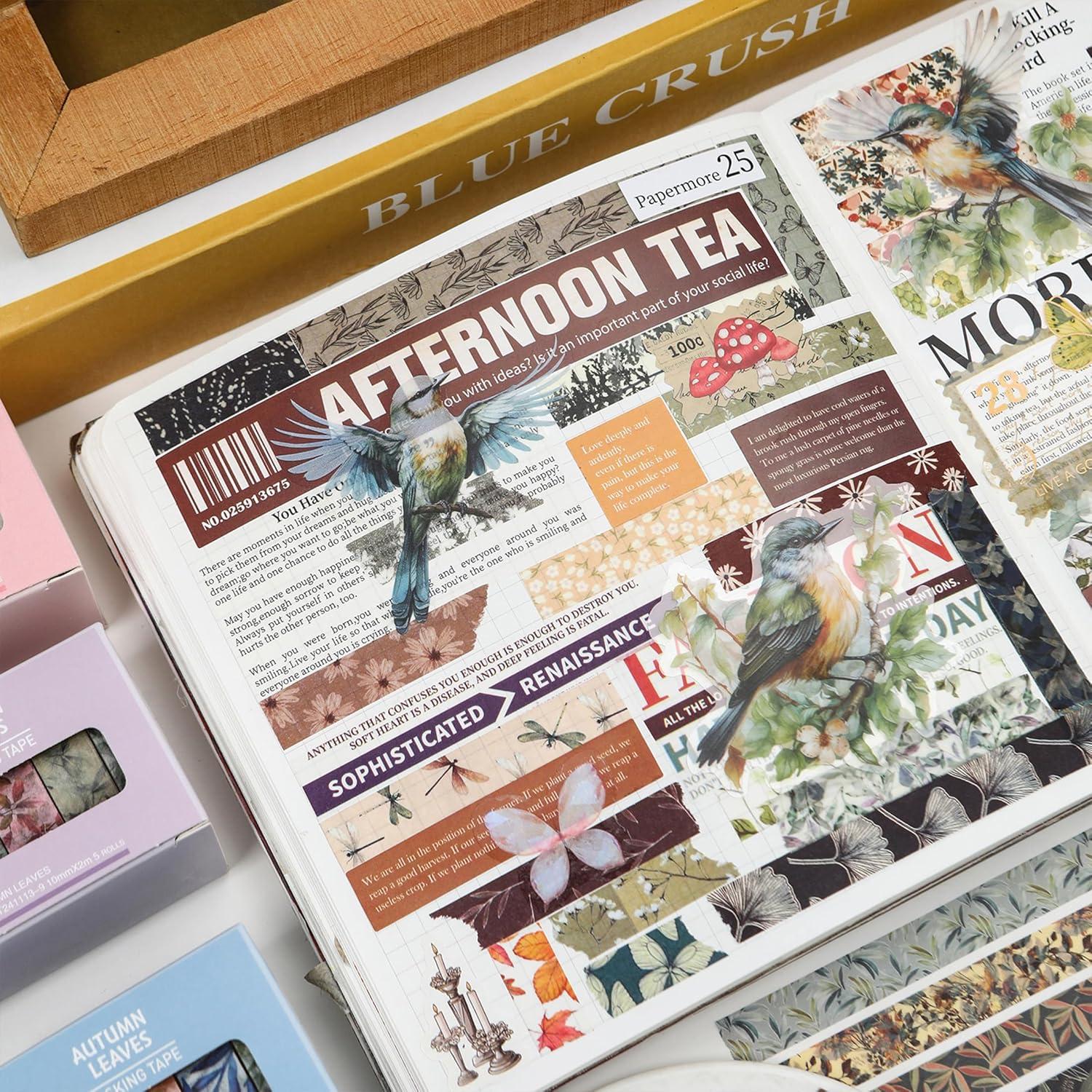 Conjunto de Cinta Washi YUBX Otoño 60 Rollos 10mm x 2m