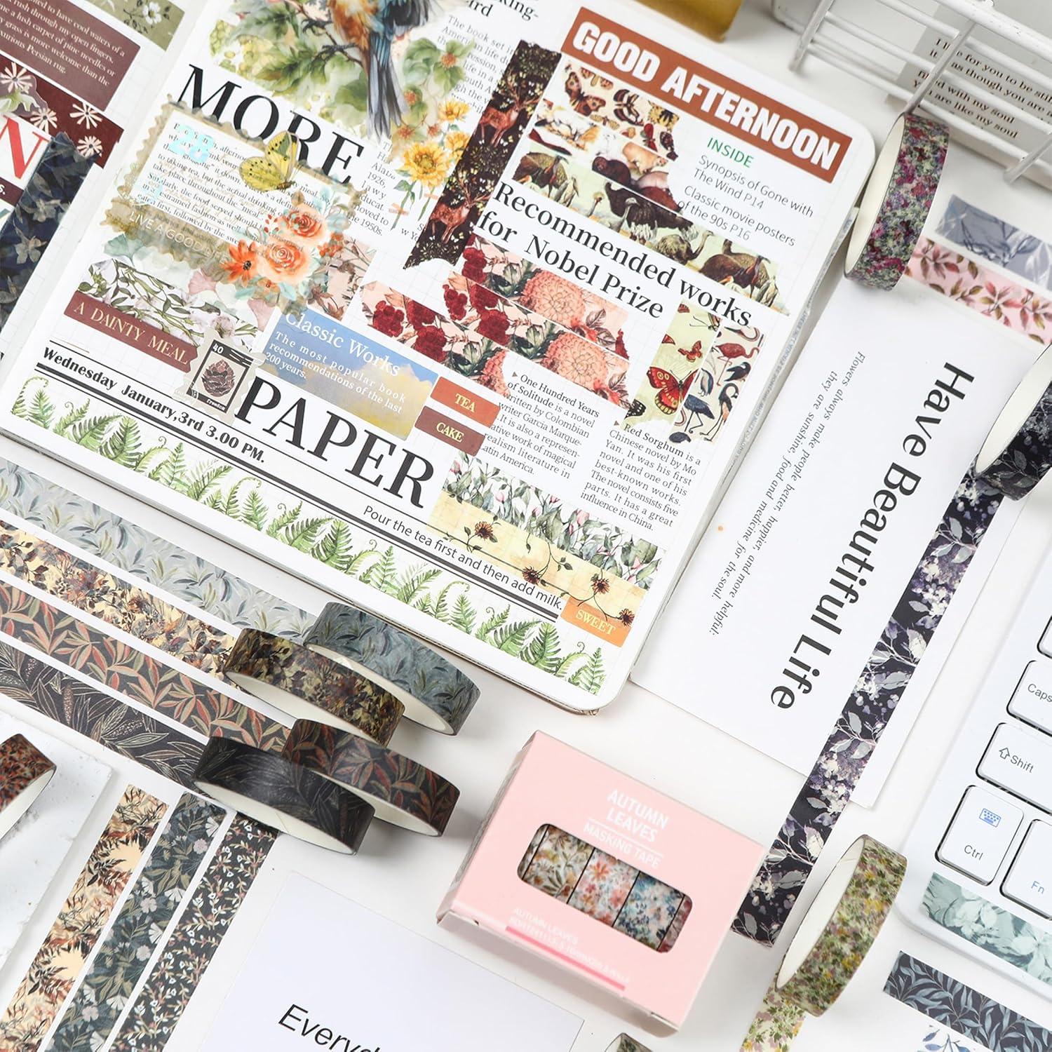 Conjunto de Cinta Washi YUBX Otoño 60 Rollos 10mm x 2m