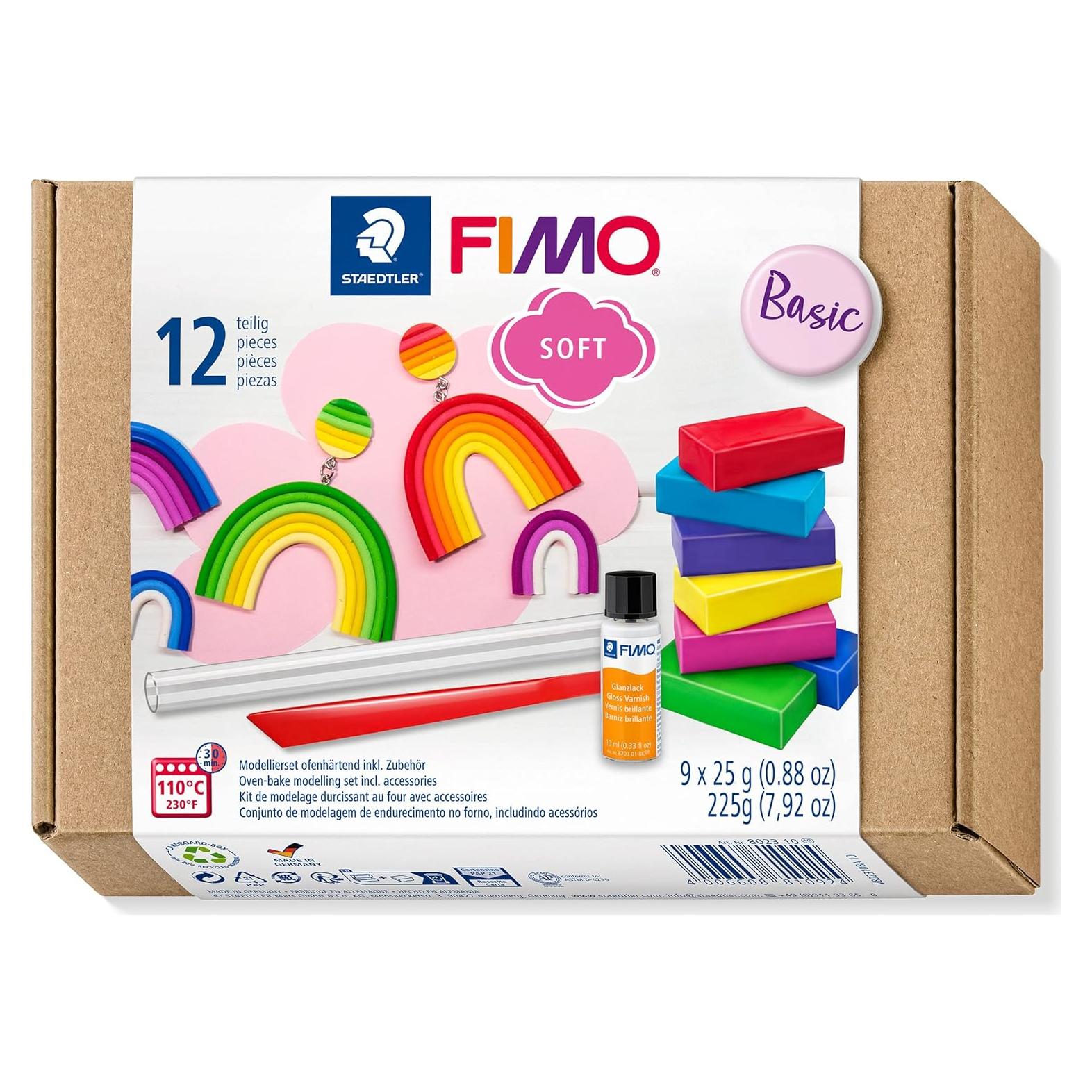 Kit de Inicio Arcilla de Modelado FIMO Soft STAEDTLER 9 Colores