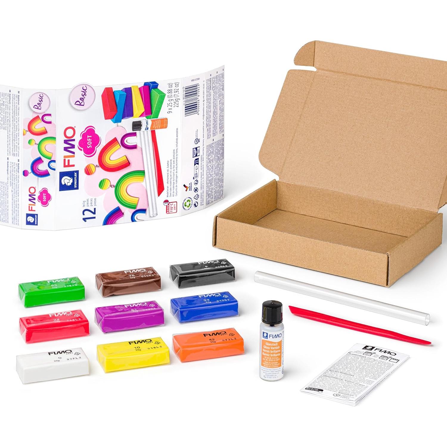Kit de Inicio Arcilla de Modelado FIMO Soft STAEDTLER 9 Colores