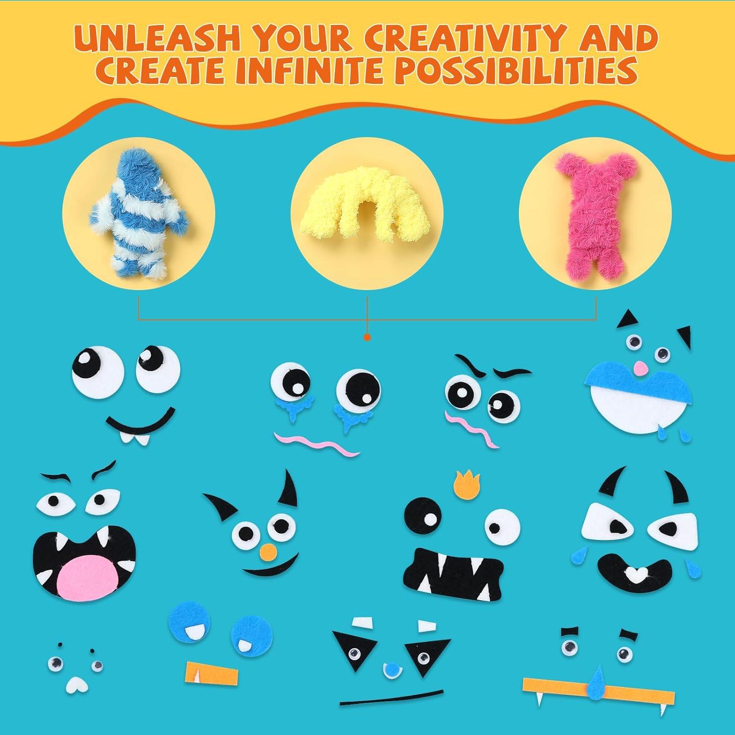 Kit de Manualidades JMMICO con Limpiapipas para Niños 6+