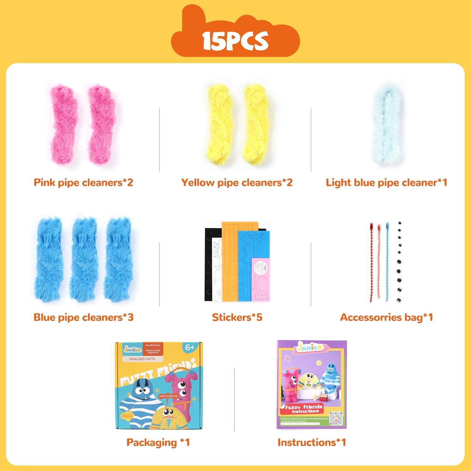Kit de Manualidades JMMICO con Limpiapipas para Niños 6+