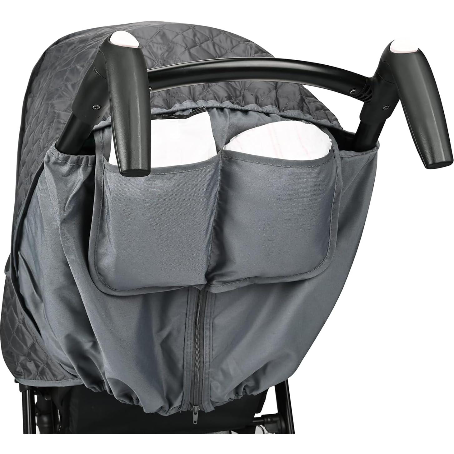 Cubierta de Lluvia para Cochecito Bebamour Gris Oscuro - Impermeable y UV