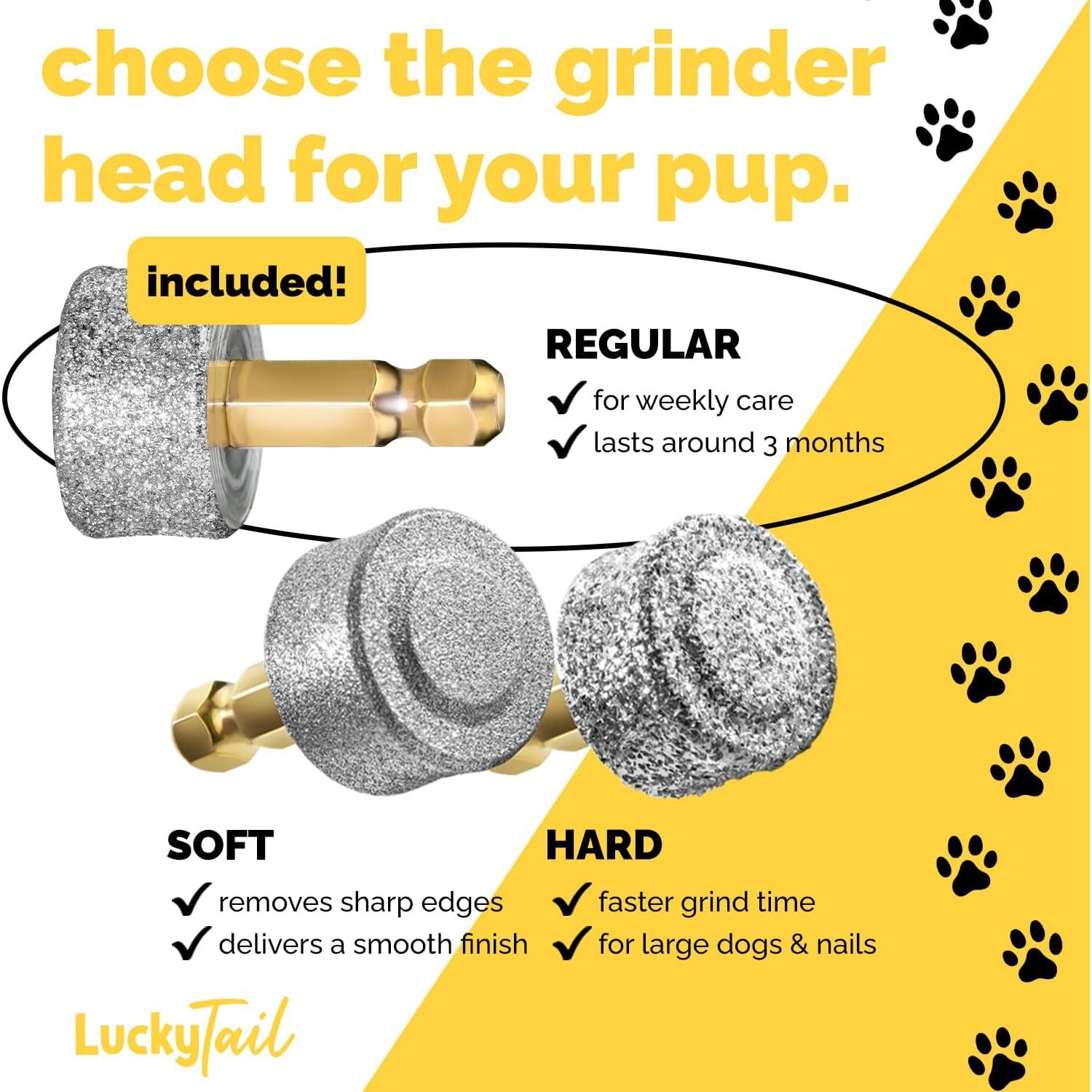 Amoladora de Uñas para Perros LuckyTail - Cabezal de Repuesto - Calidad Premium - Punta de Diamante