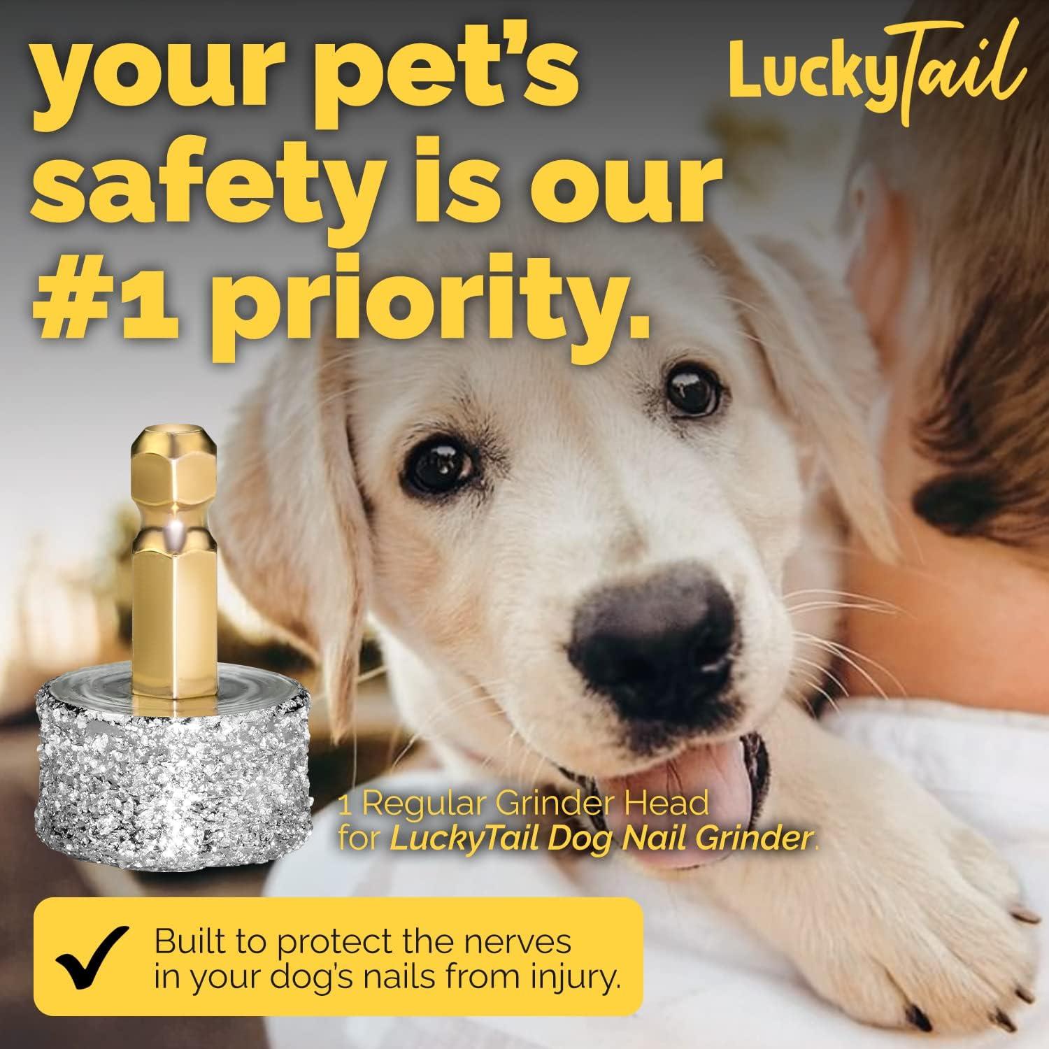 Amoladora de Uñas para Perros LuckyTail - Cabezal de Repuesto - Calidad Premium - Punta de Diamante