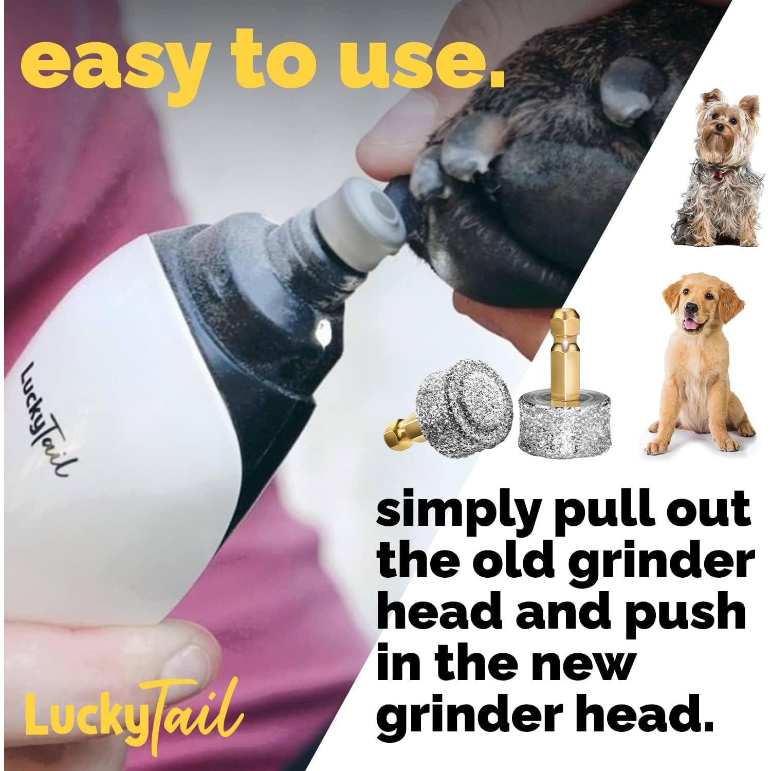 Amoladora de Uñas para Perros LuckyTail - Cabezal de Repuesto - Calidad Premium - Punta de Diamante